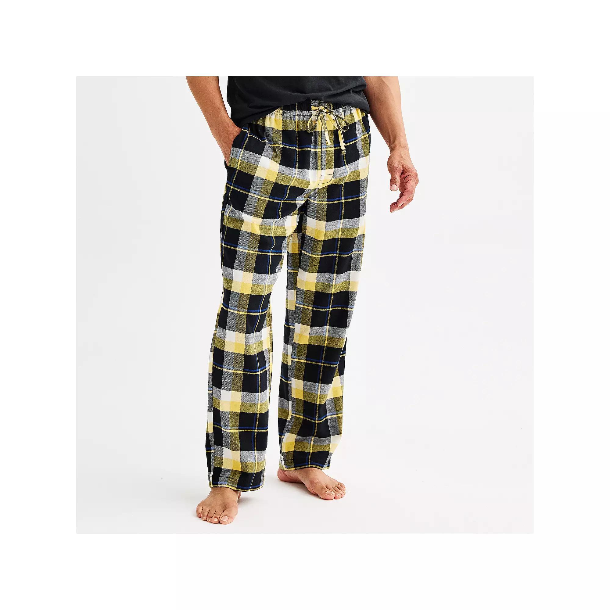 Mens Sonoma Goods For Life Flannel Drawstring Pajama Pants Product Image