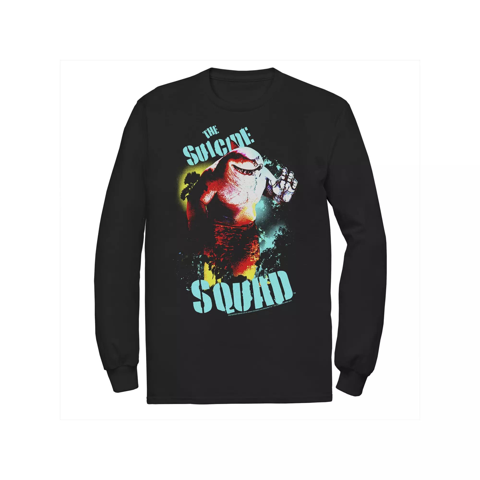 Men's The Suicide Squad King Shark Poster Tee, Boy's, Size: Small, Black Product Image