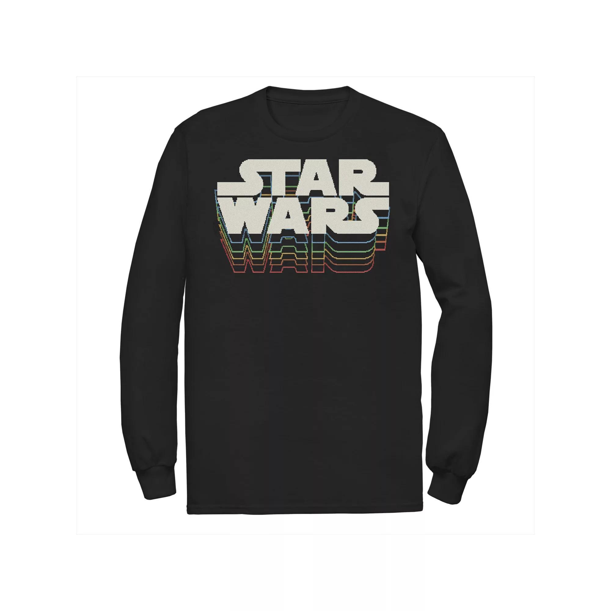 Men's Star Wars Retro Gradient Logo Tee, Size: XL, Blue Product Image