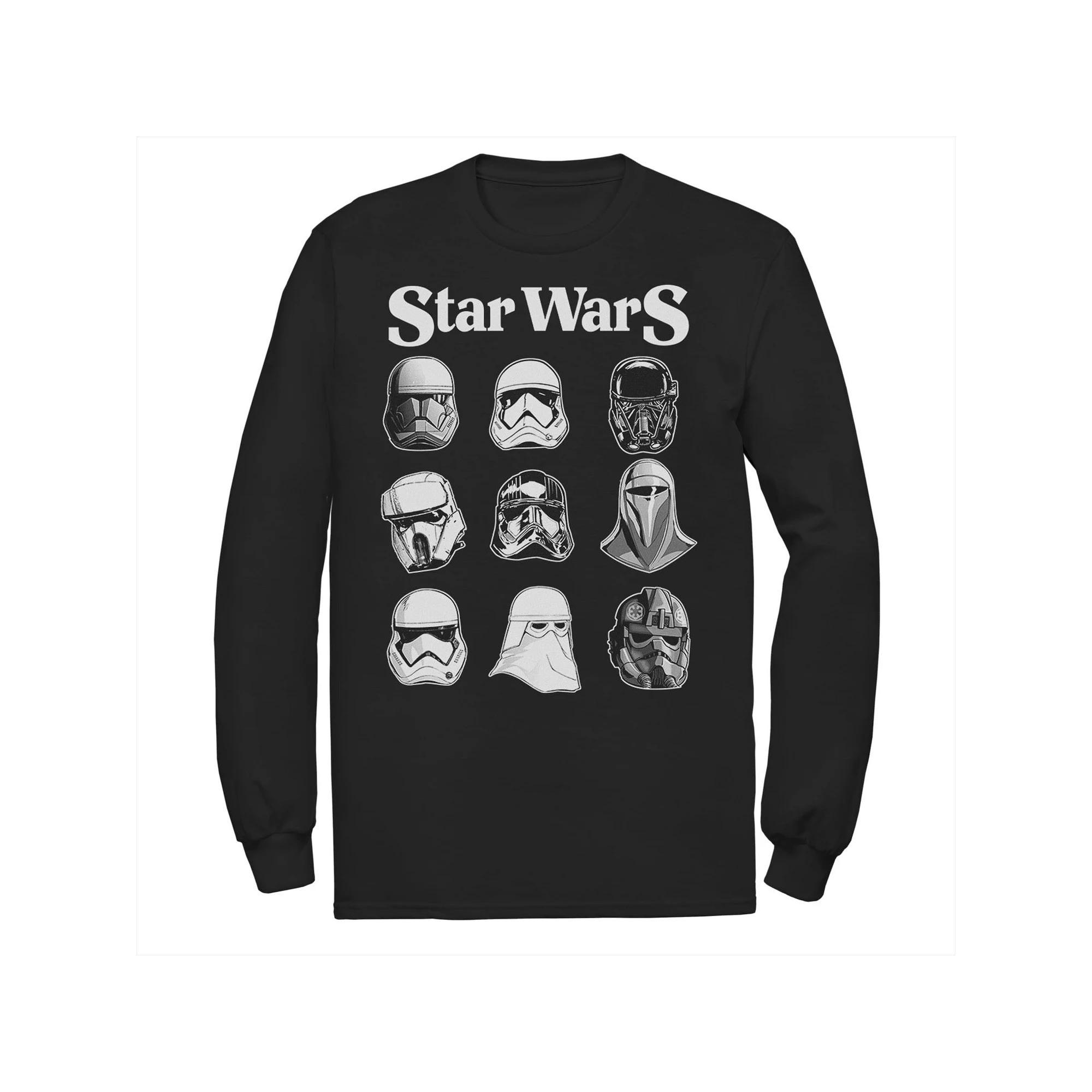 Mens Star Wars Storm Trooper Helmets Poster Tee Product Image