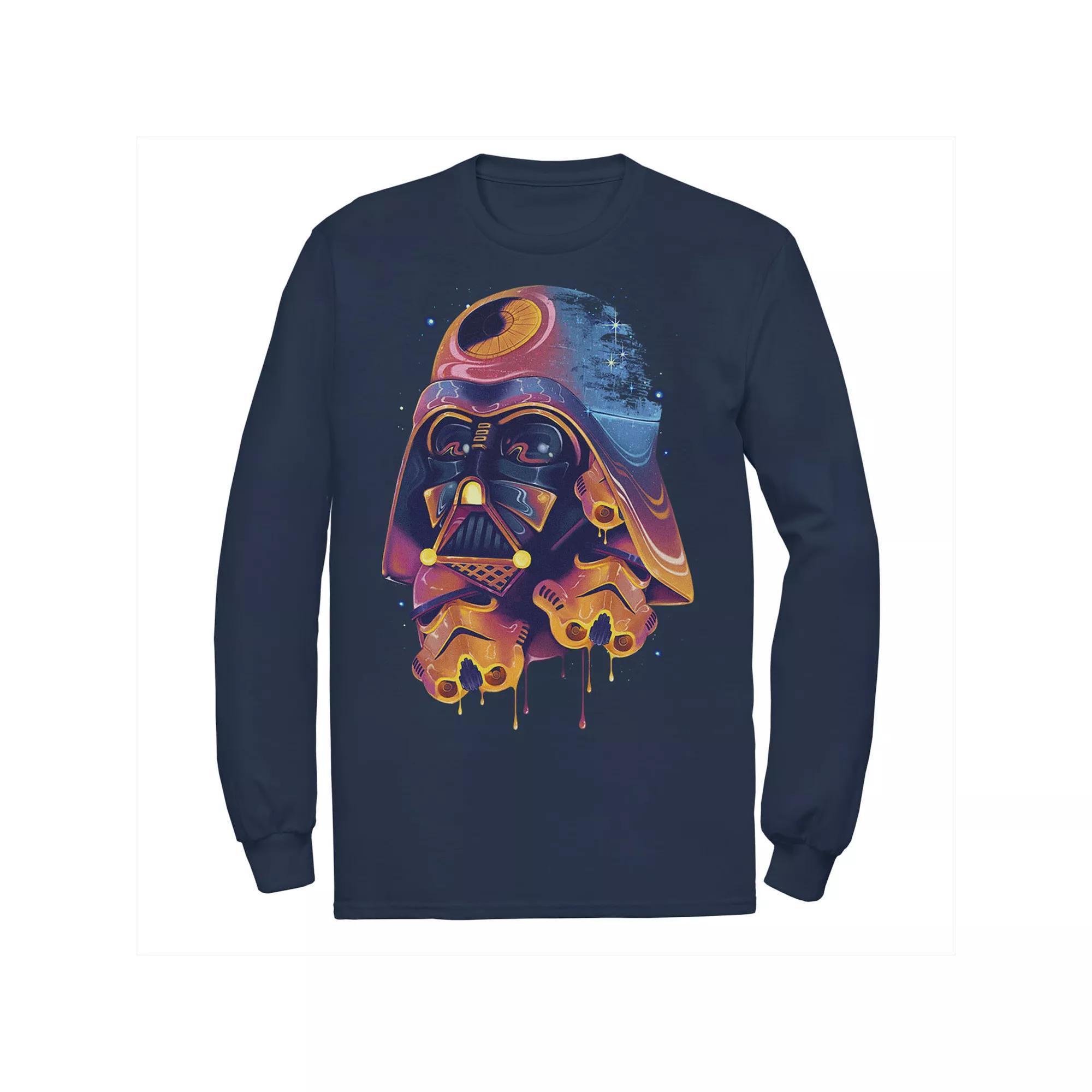 Men's Star Wars Colorful Melted Vader Collage Tee, Size: Small, Black Product Image