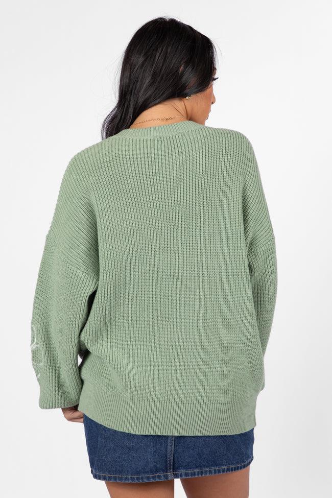 Hold My Hand Sage Floral Sweater FINAL SALE Product Image