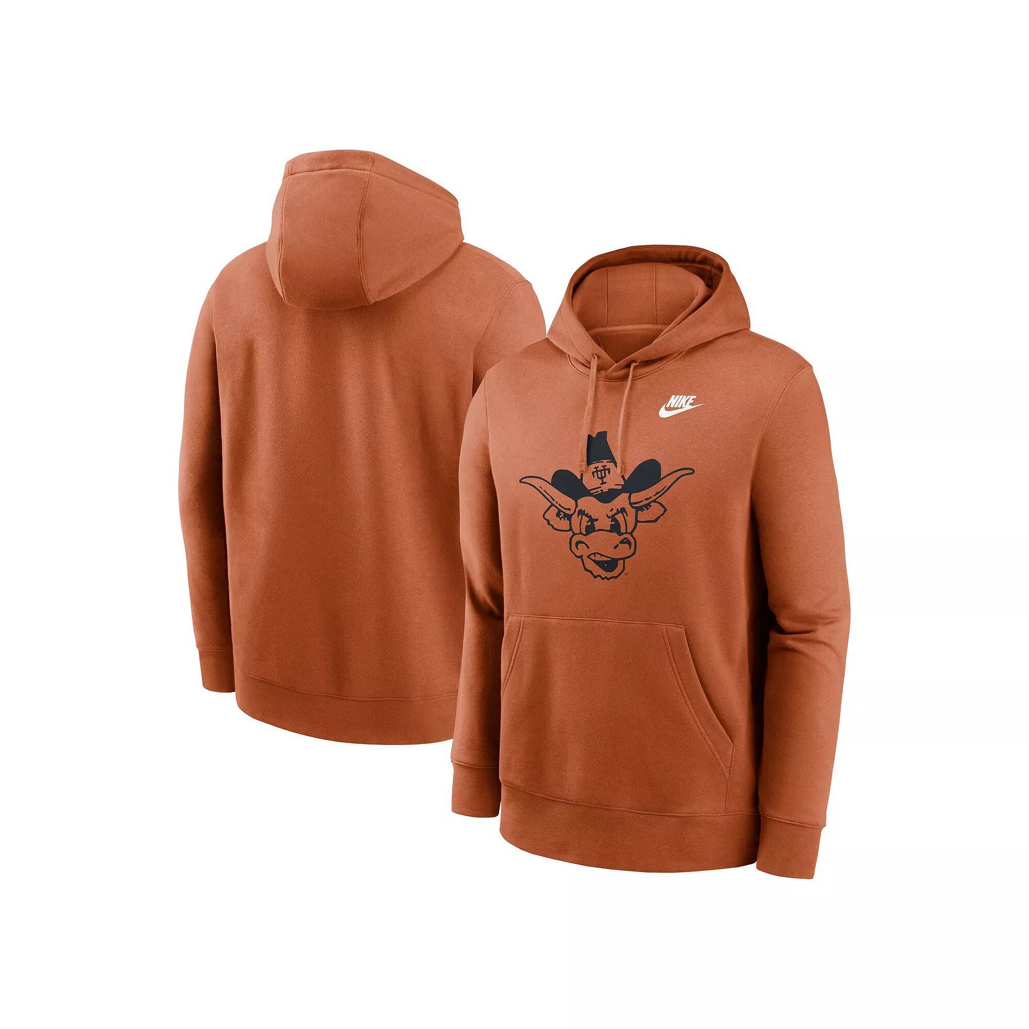 Men's Nike Heather Gray Oklahoma Sooners Legacy Logo Club Fleece Pullover Hoodie, Size: 3XL, Grey Product Image