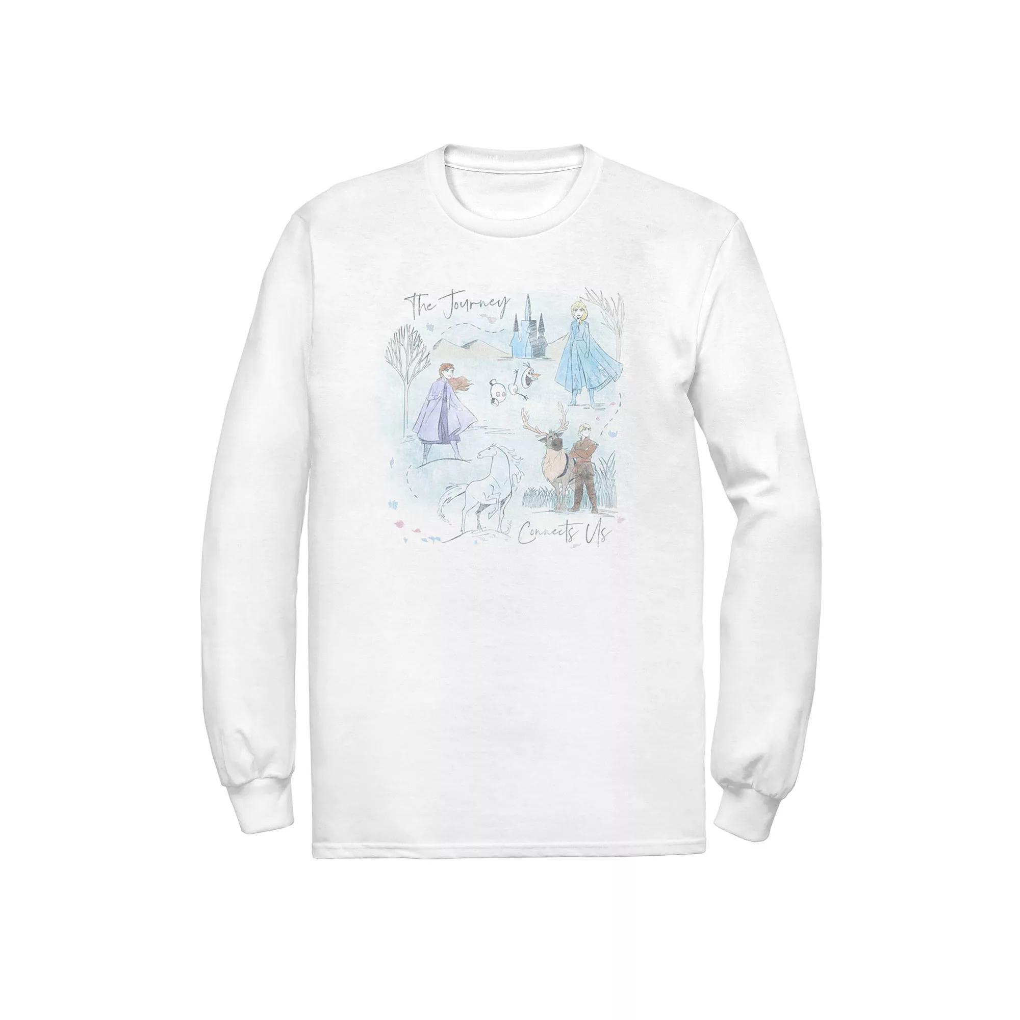 Disney's Frozen II Men's Journey Tee, Size: XXL, White Product Image