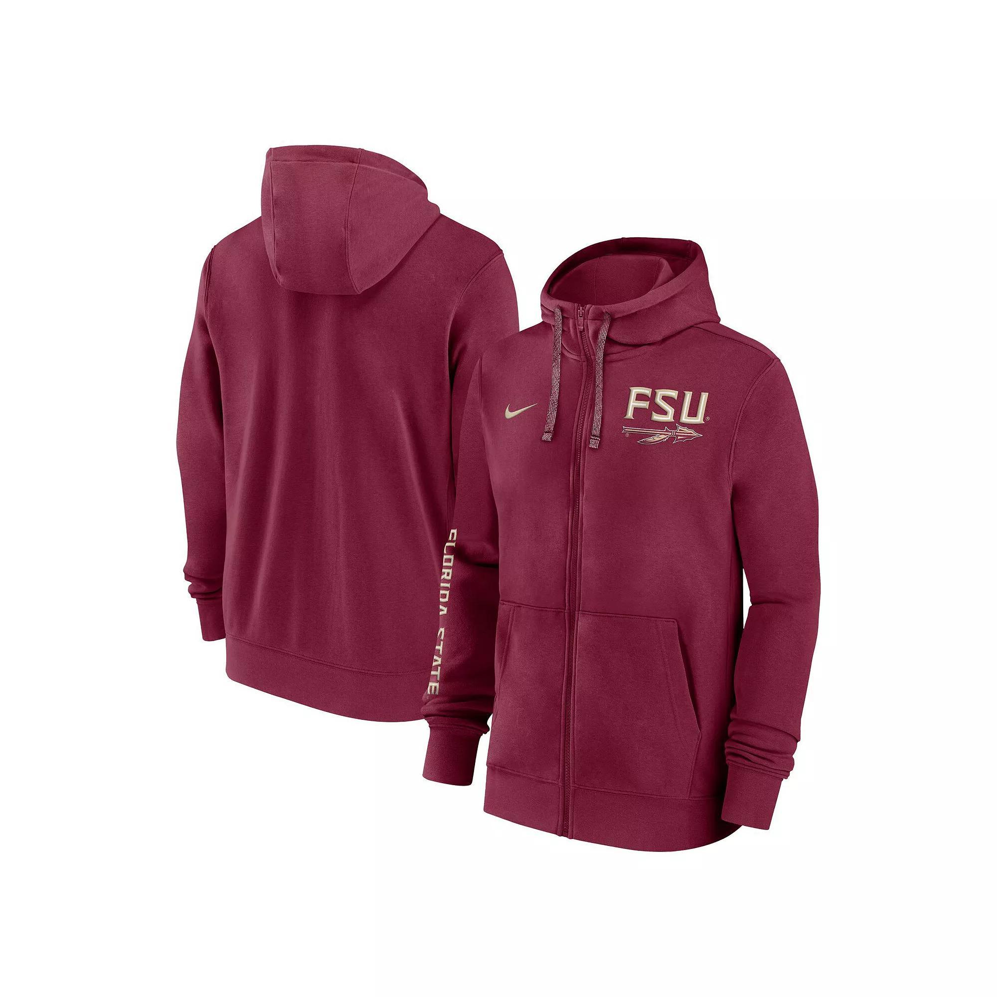 Florida State Seminoles Sideline Team Issue Nike Men's College Full-Zip Hoodie Product Image