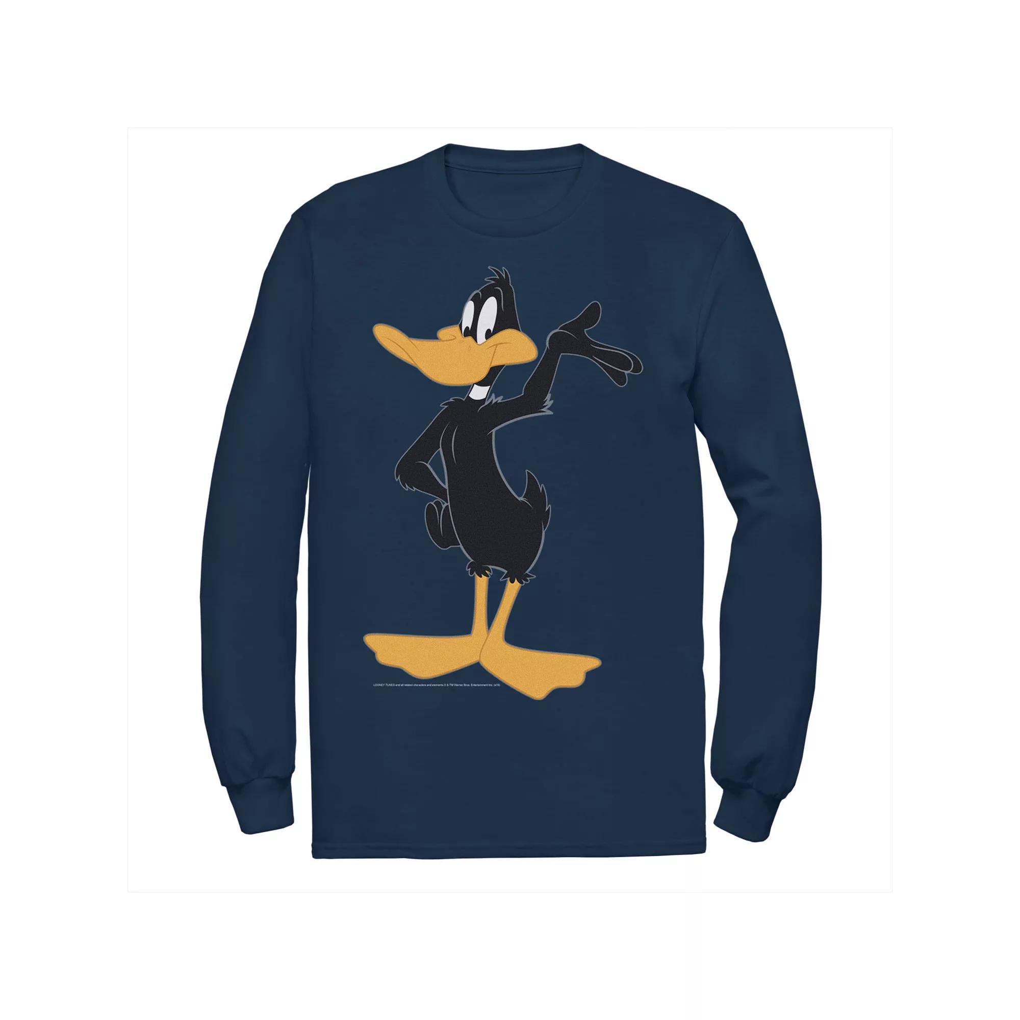 Men's Looney Tunes Daffy Duck Simple Portrait Tee, Size: Large, Blue Product Image