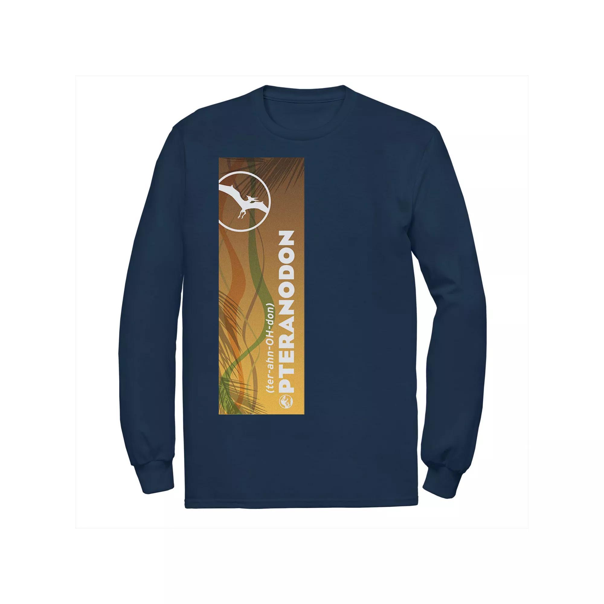 Men's Jurassic World Pteranodon Right Panel Tee, Size: Large, Blue Product Image