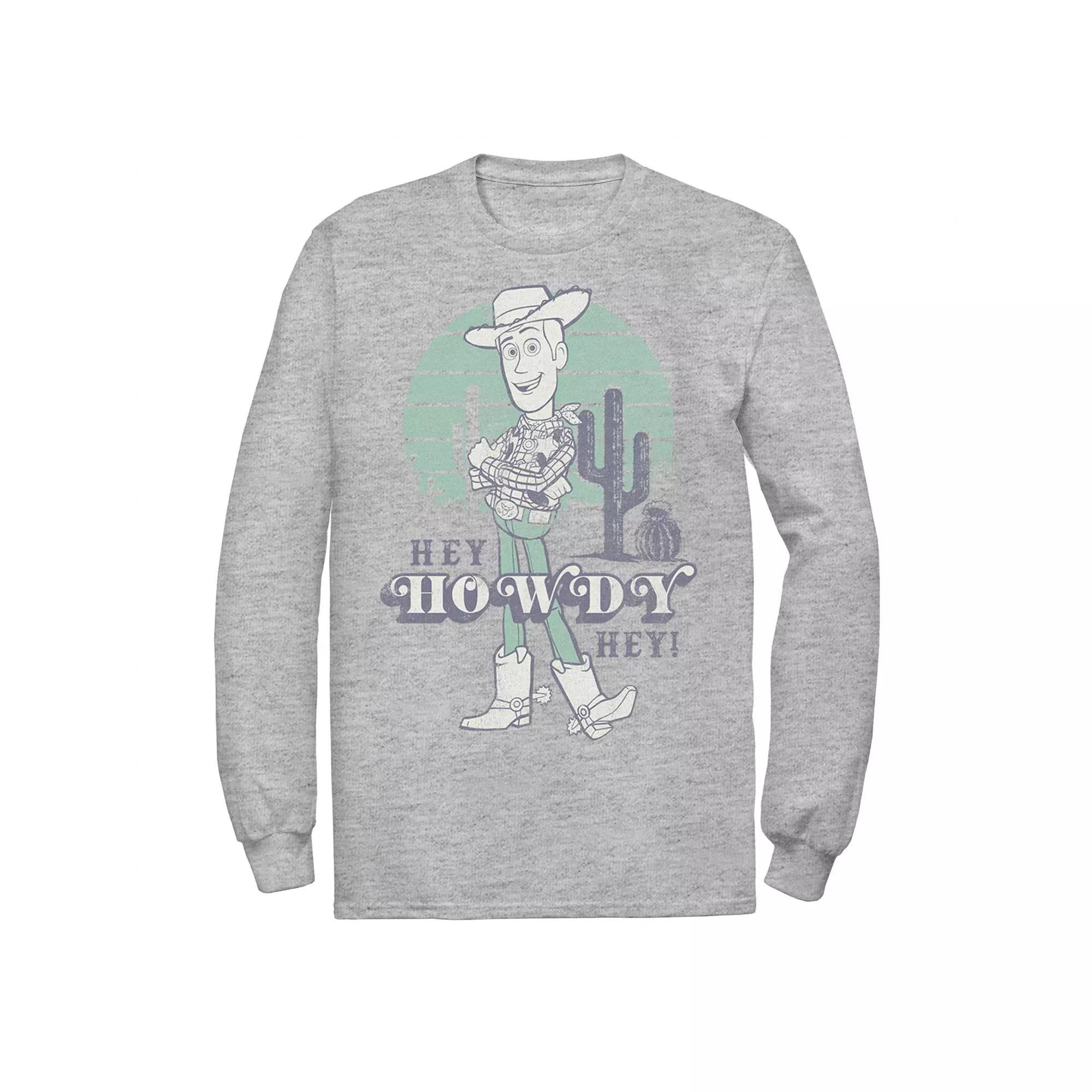 Disney / Pixar's Toy Story Men's Pastel Hey Howdy Hey Woody Tee, Size: Large, Black Product Image