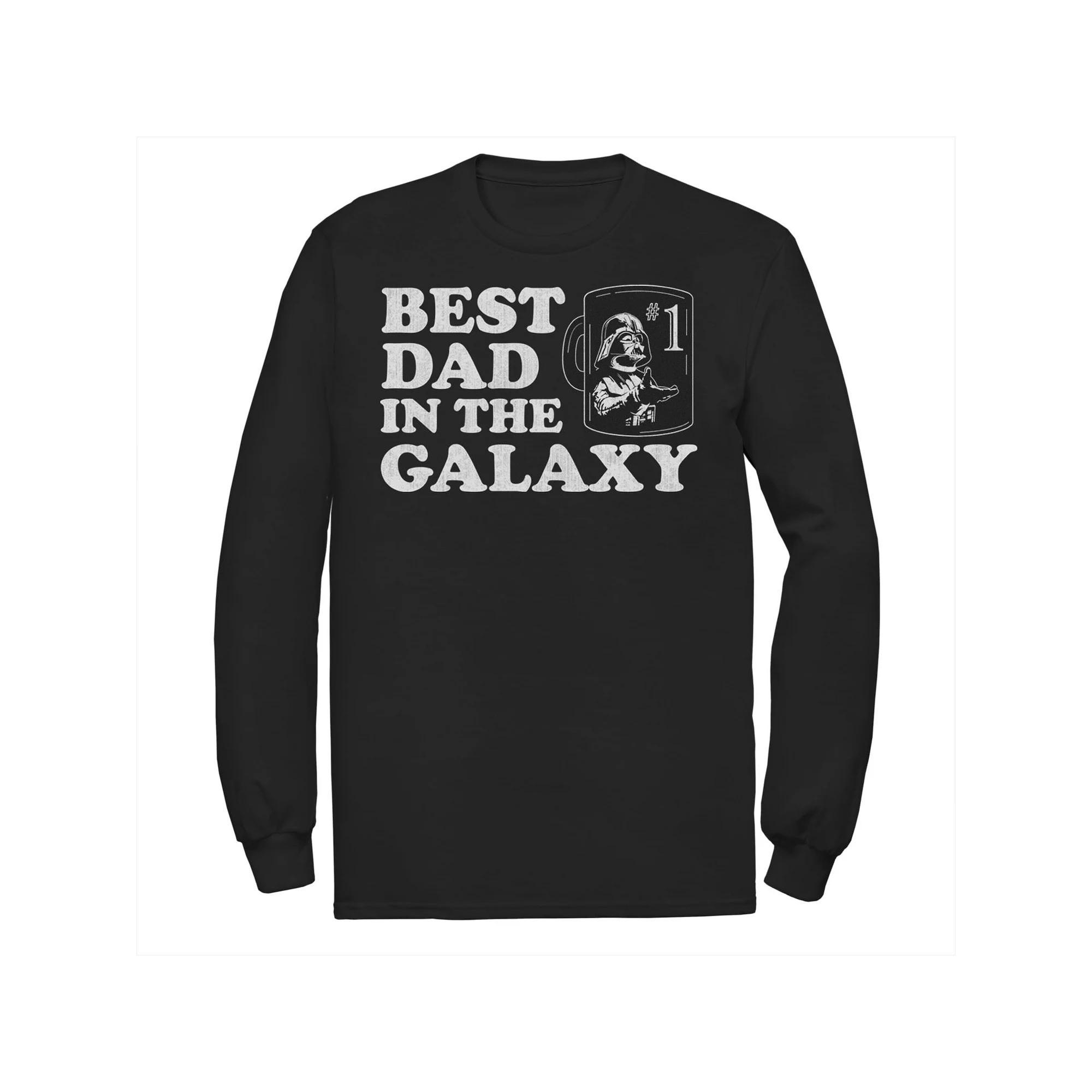 Men's Star Wars Best Dad In The Galaxy Tee, Size: Medium, Black Product Image