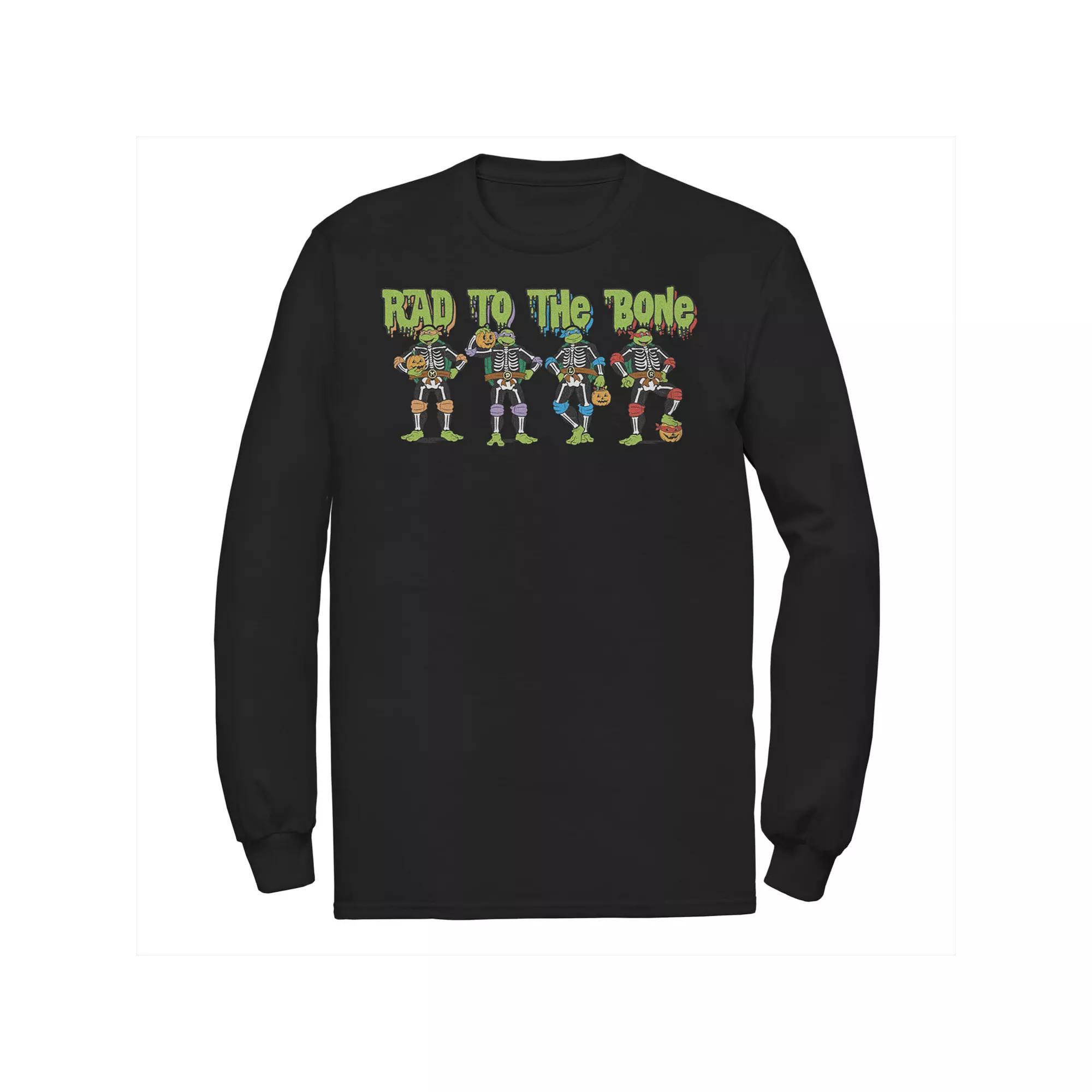 Big & Tall Alice In Wonderland Neon Cheshire Cat Long Sleeve Graphic Tee, Men's, Size: Large Tall, Black Product Image