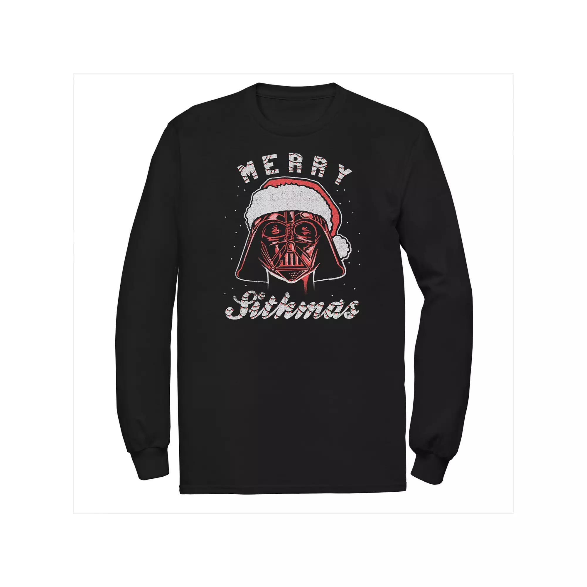 Men's Marvel Deadpool Santa Hat Ugly Holiday Tee, Size: Medium, Black Product Image