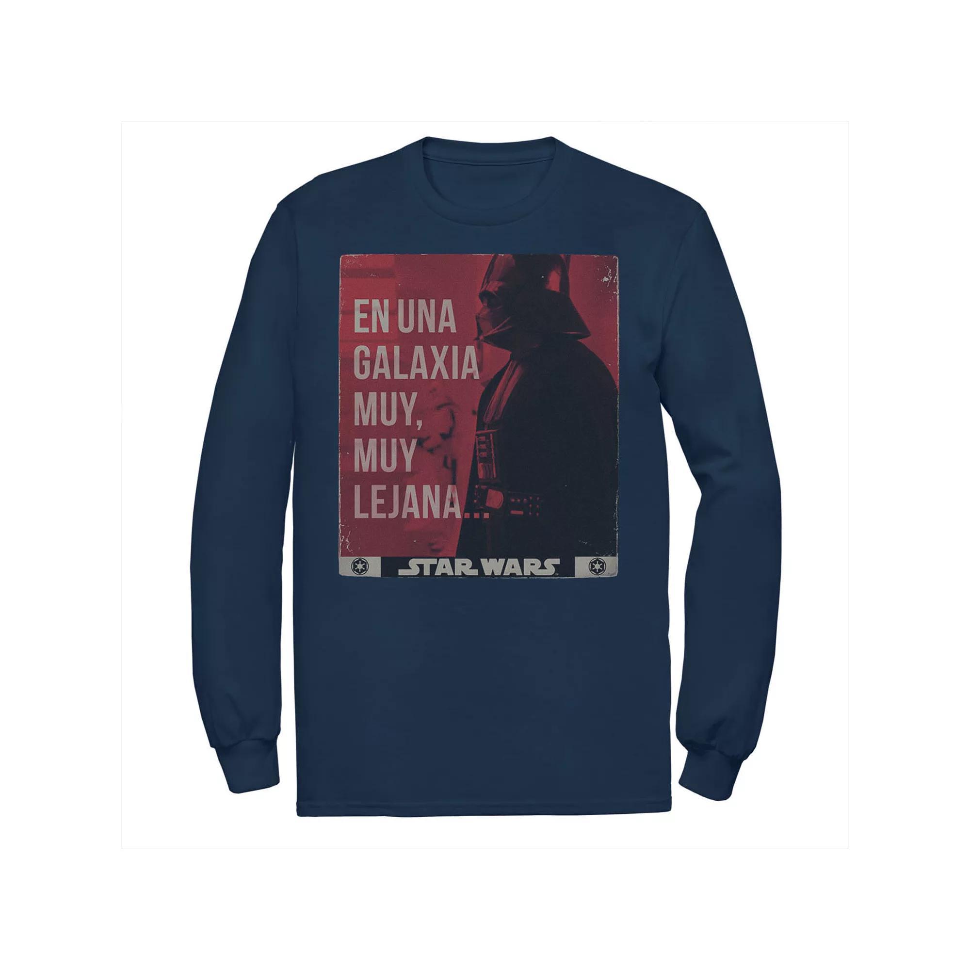 Men's Star Wars En Una Galaxia Muy, Muy Lejana... Poster Tee, Size: Small, Blue Product Image