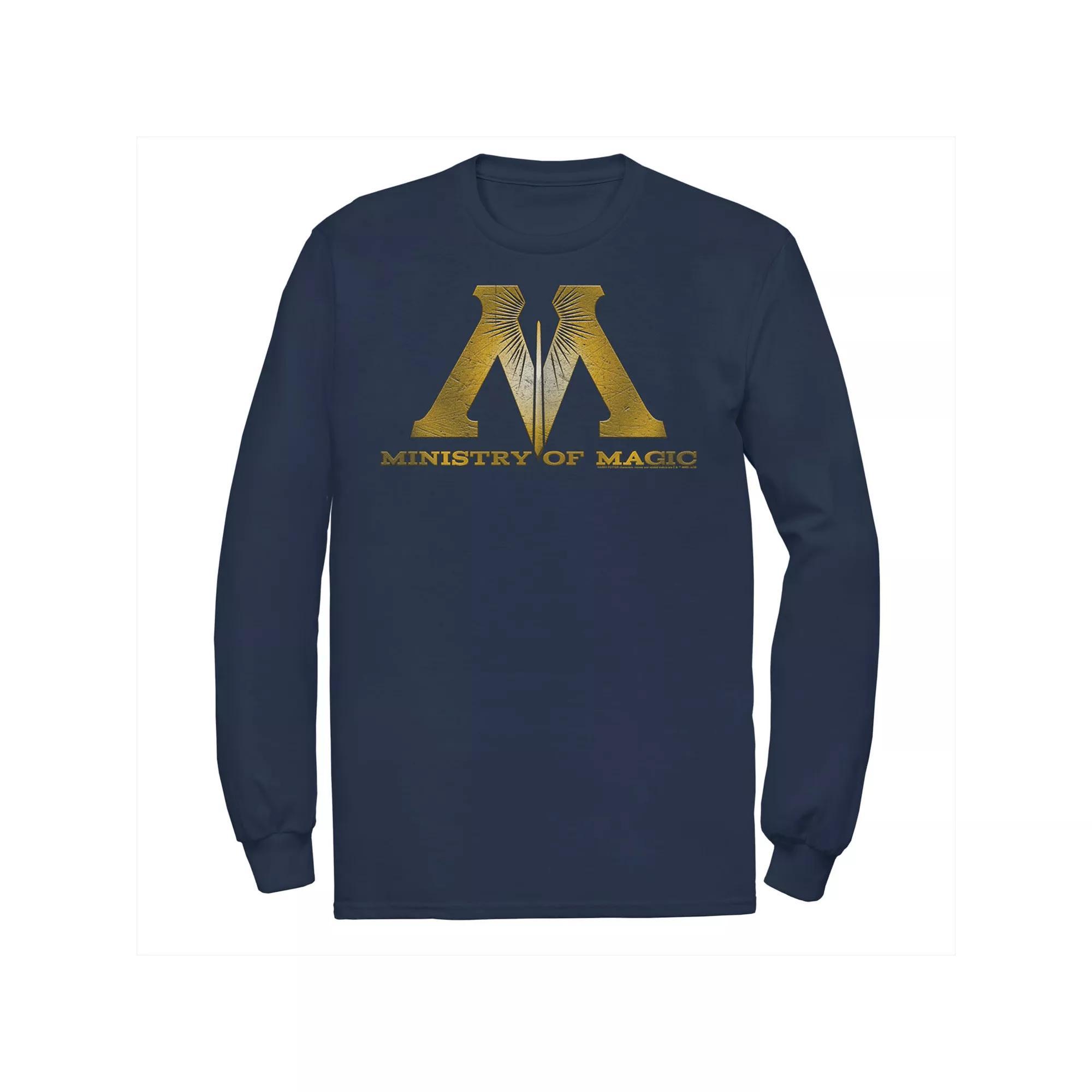 Big & Tall Harry Potter Hogwarts Legacy Bird Live The Unwritten Long Sleeve Graphic Tee, Men's, Size: 4XL, Blue Product Image