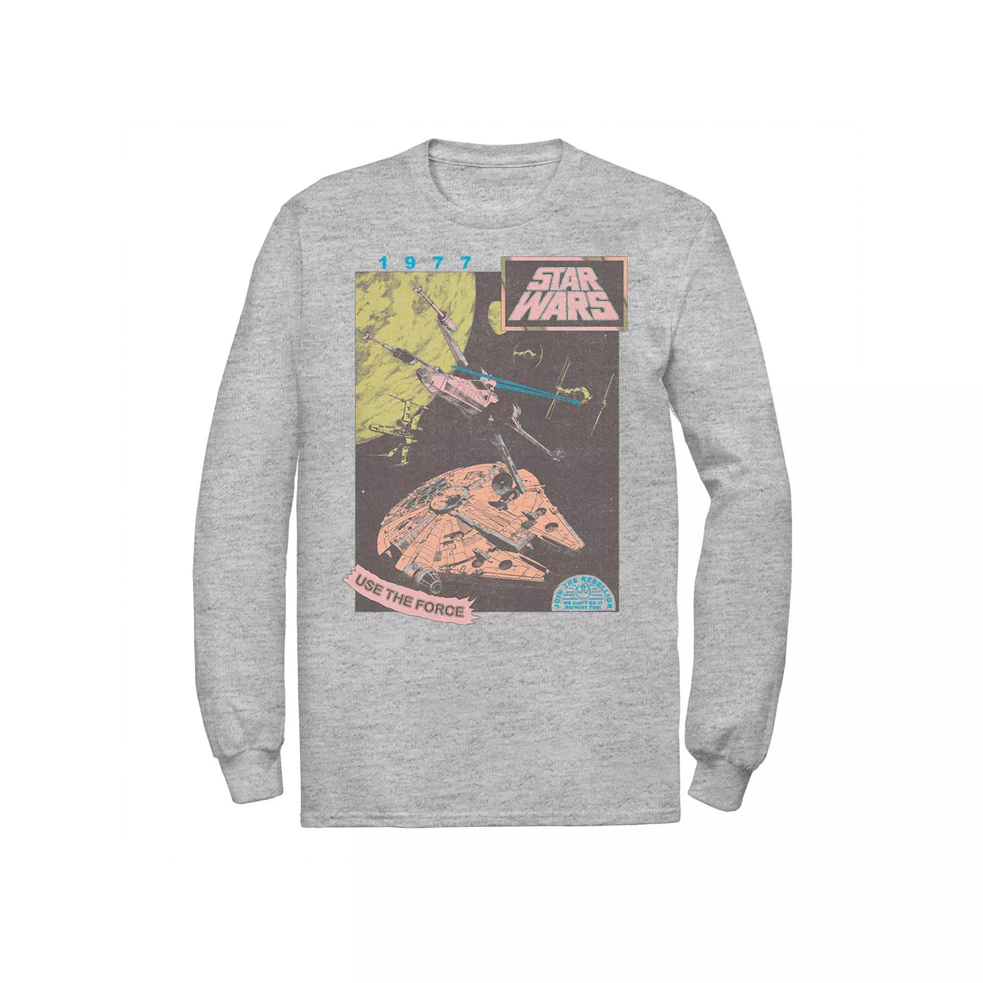 Men's Star Wars Join The Rebellion Tee, Size: 3XL, Athletic Grey Product Image