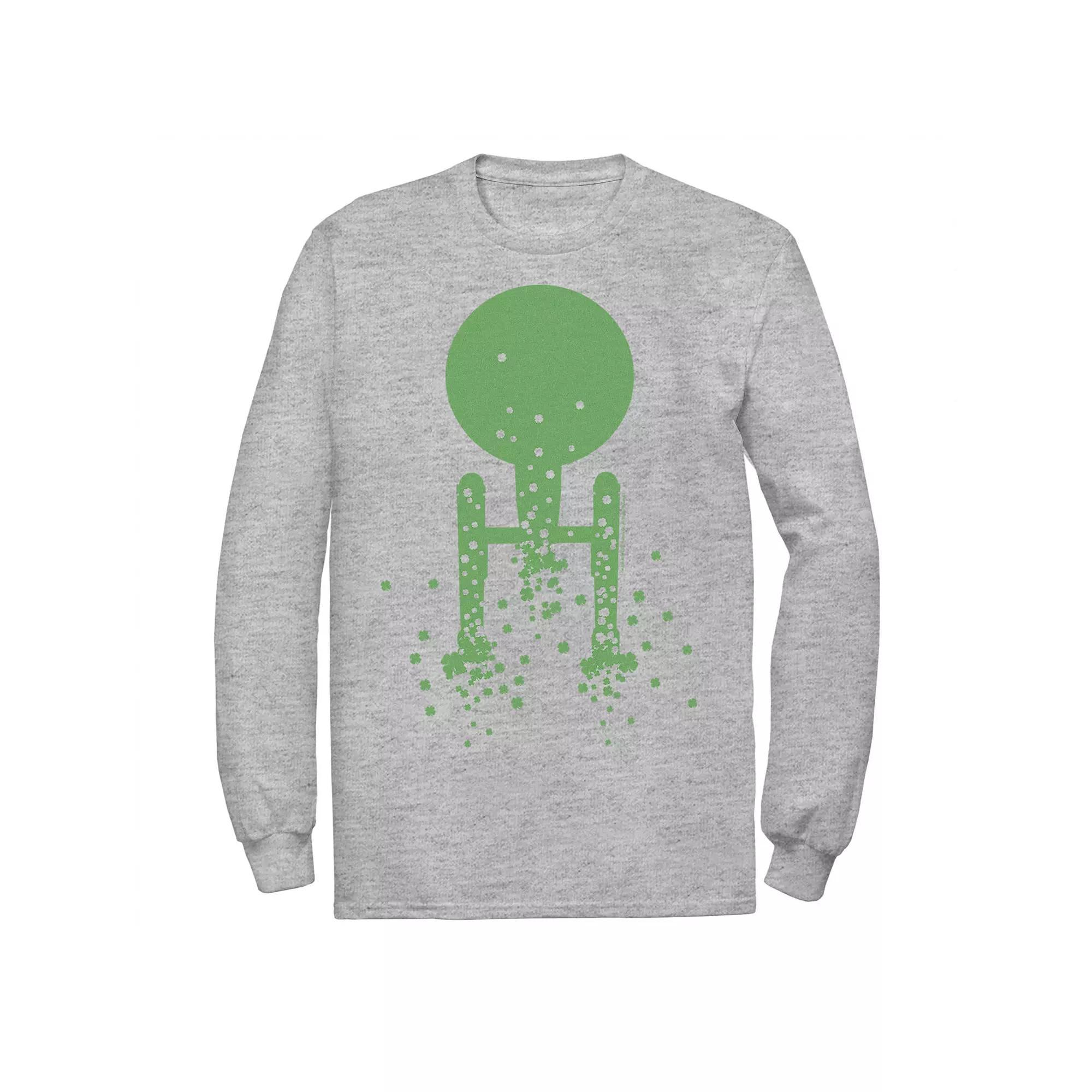 Men's Star Trek Next Generation St. Patty's Rocket Tee, Size: Medium, Athletic Grey Product Image