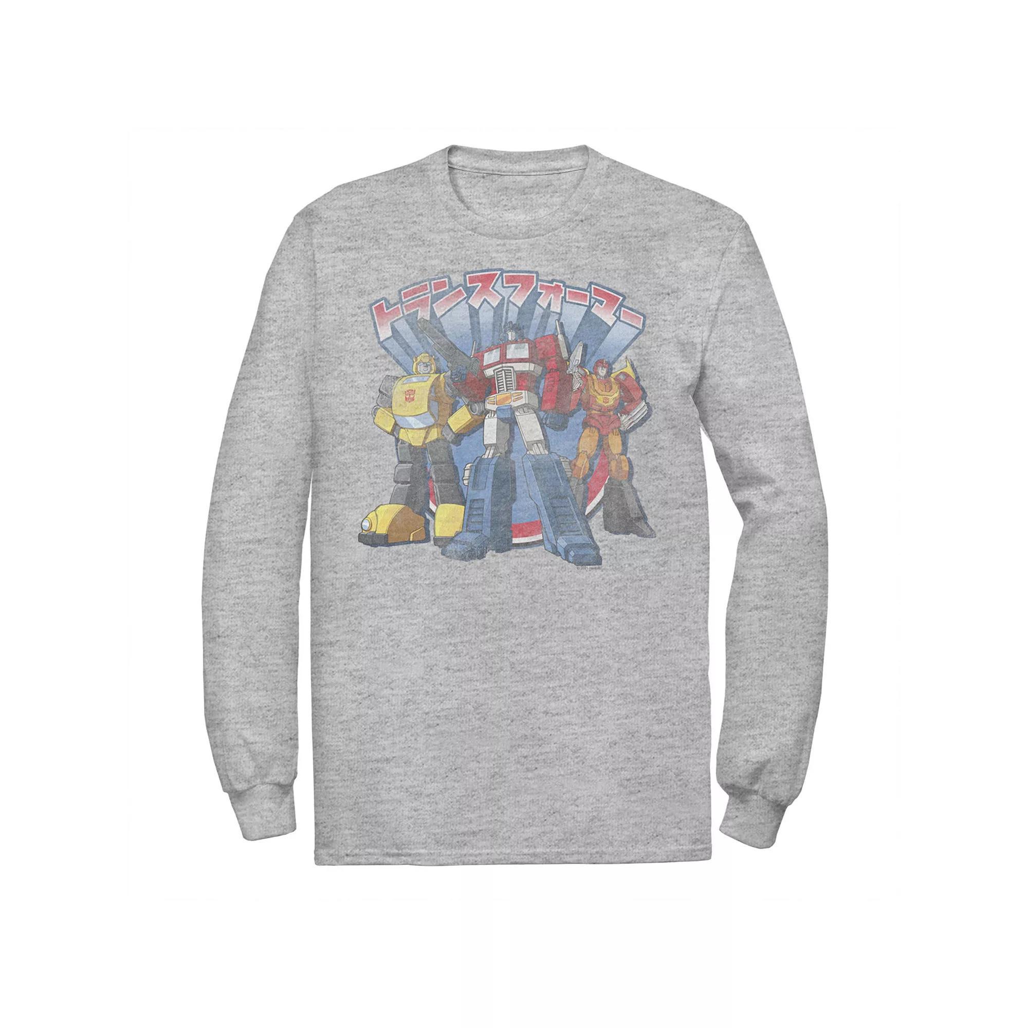 Men's Transformers Kanji Autobots Tee, Size: XXL, Athletic Grey Product Image