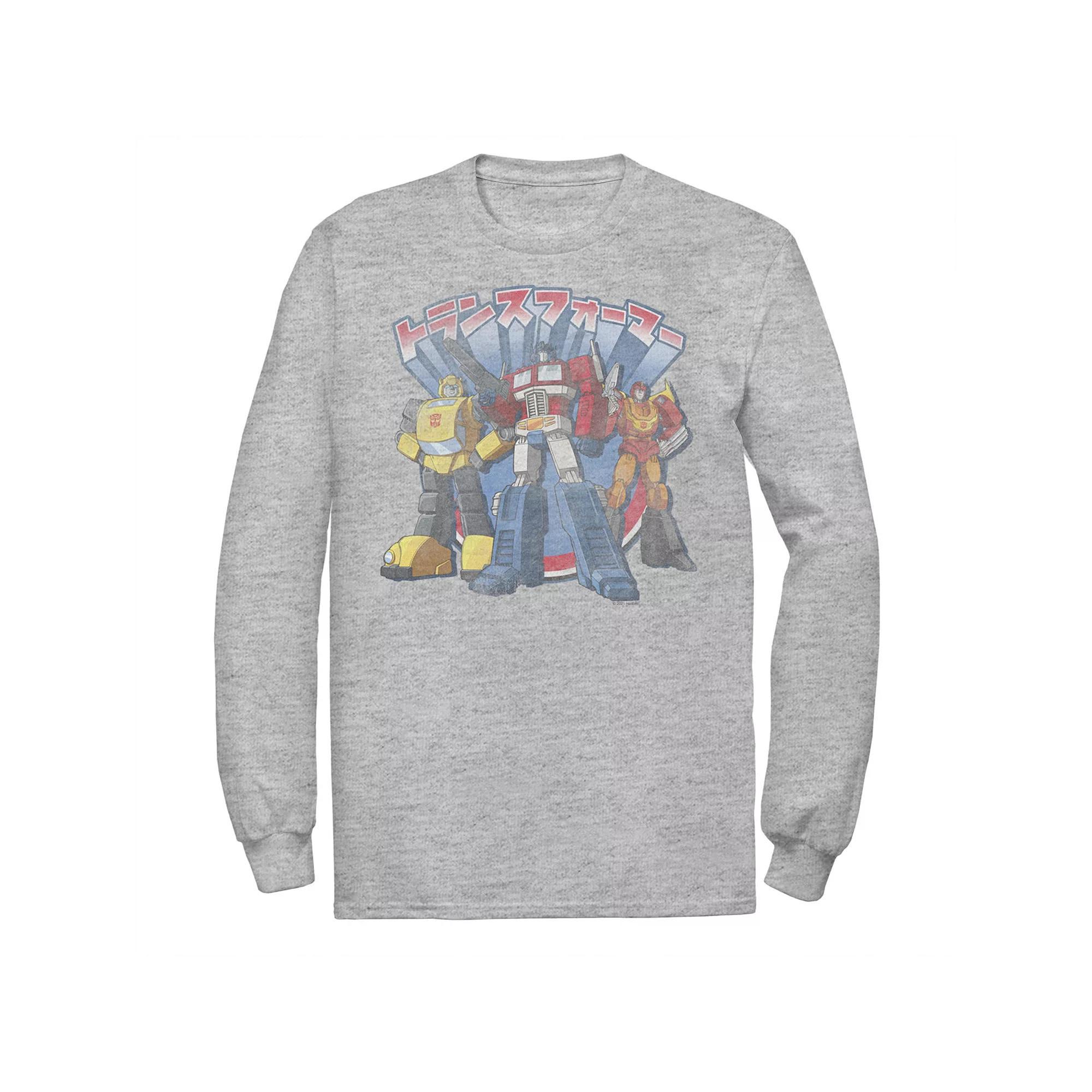 Men's Transformers Kanji Autobots Tee, Size: XXL, Athletic Grey Product Image