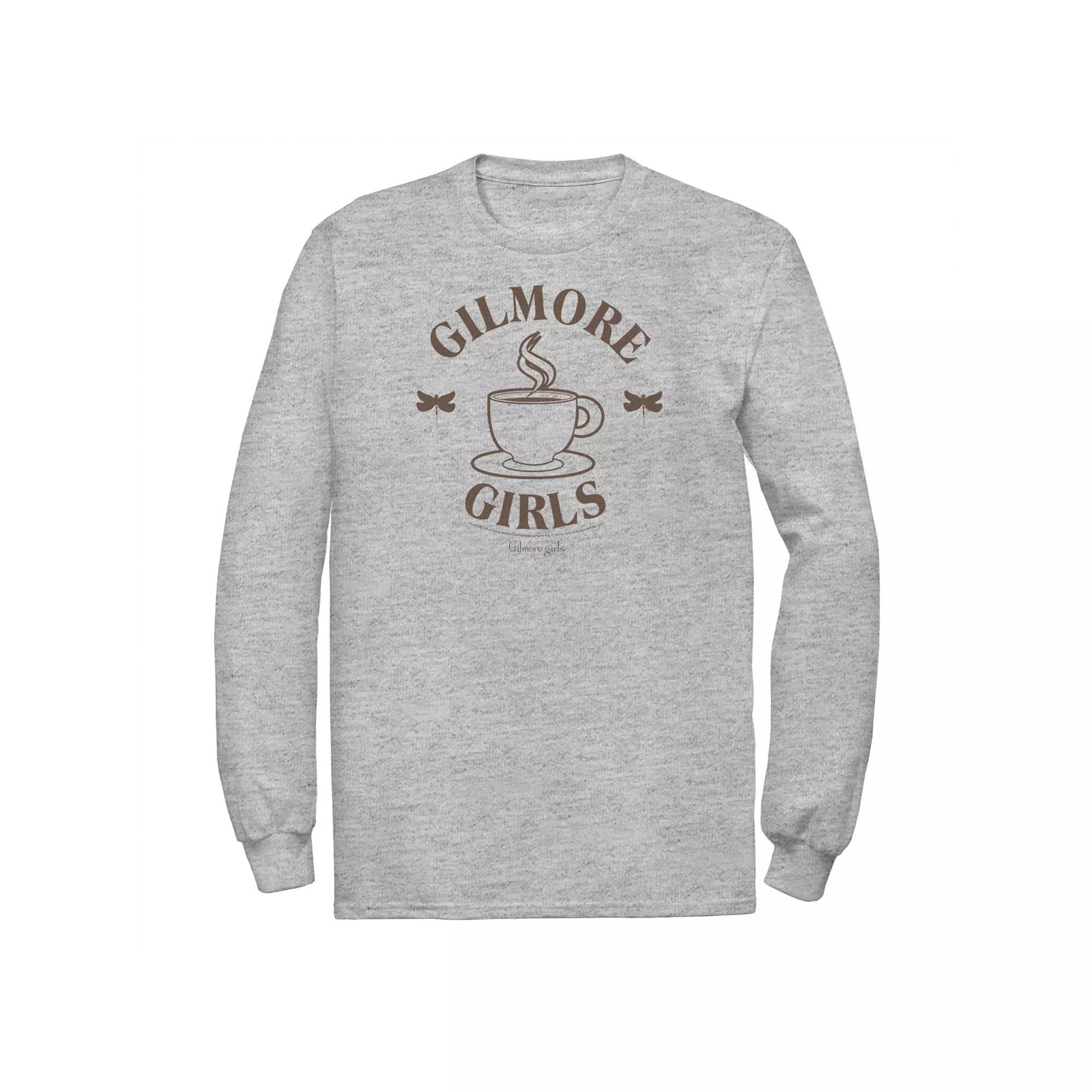 Men's Gilmore Girls Coffee Cup Logo Tee, Size: 3XL, Athletic Grey Product Image