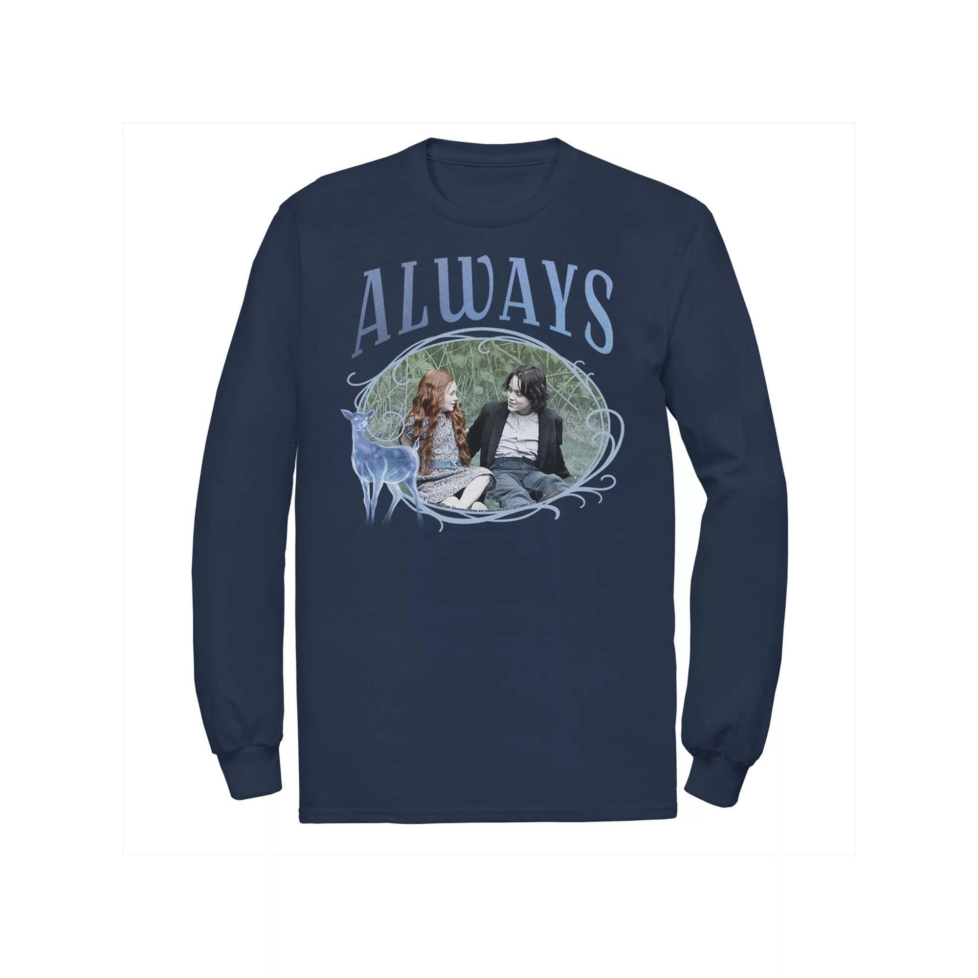 Men's Harry Potter Snape And Lily Always Patronus Portrait Tee, Size: Large, Black Product Image