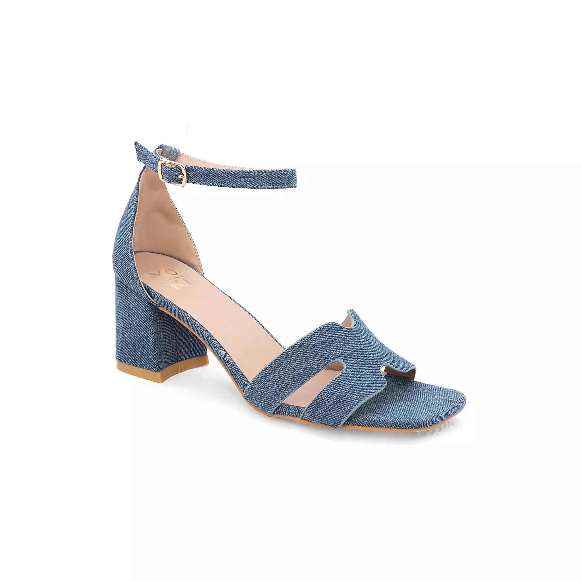 Yoki Tavin Women's H-Band Open Toe Sandals, Size: 6.5, Blue Product Image