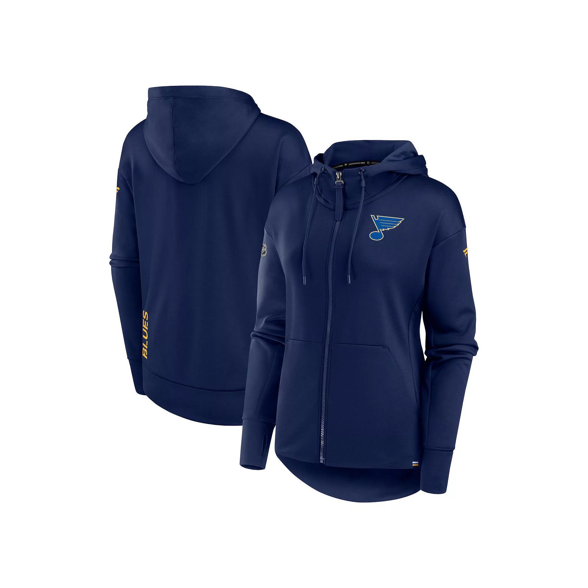 Women's Fanatics Branded  Black Pittsburgh Penguins Authentic Pro Scuba Full-Zip Hoodie, Size: Small Product Image