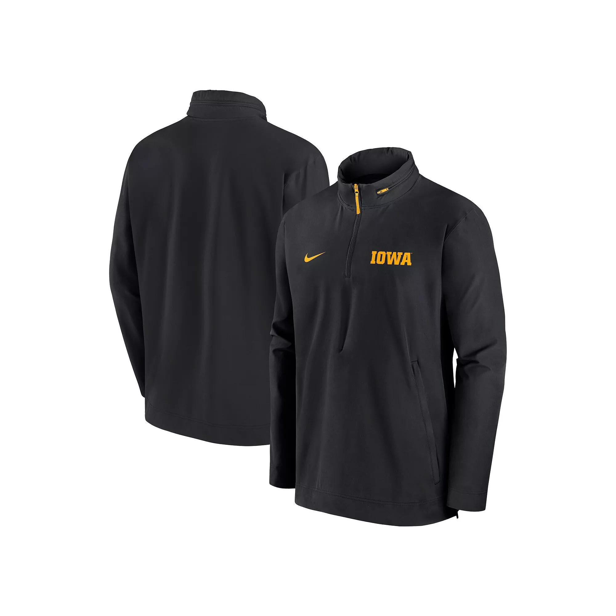 Men's Nike Black Michigan State Spartans Sideline Coaches Quarter-Zip Jacket, Size: Large Product Image