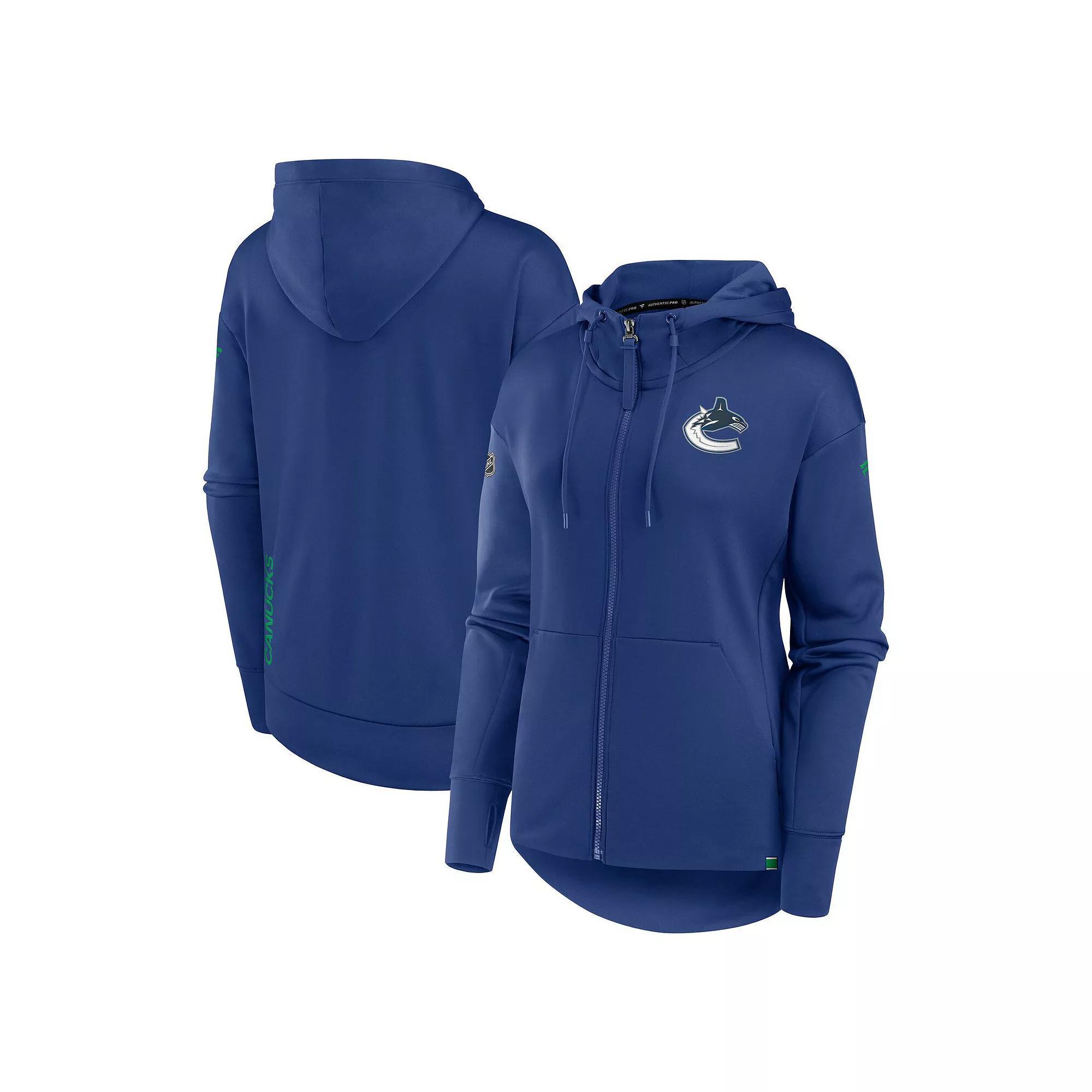 Women's Fanatics Branded  Black Pittsburgh Penguins Authentic Pro Scuba Full-Zip Hoodie, Size: Small Product Image
