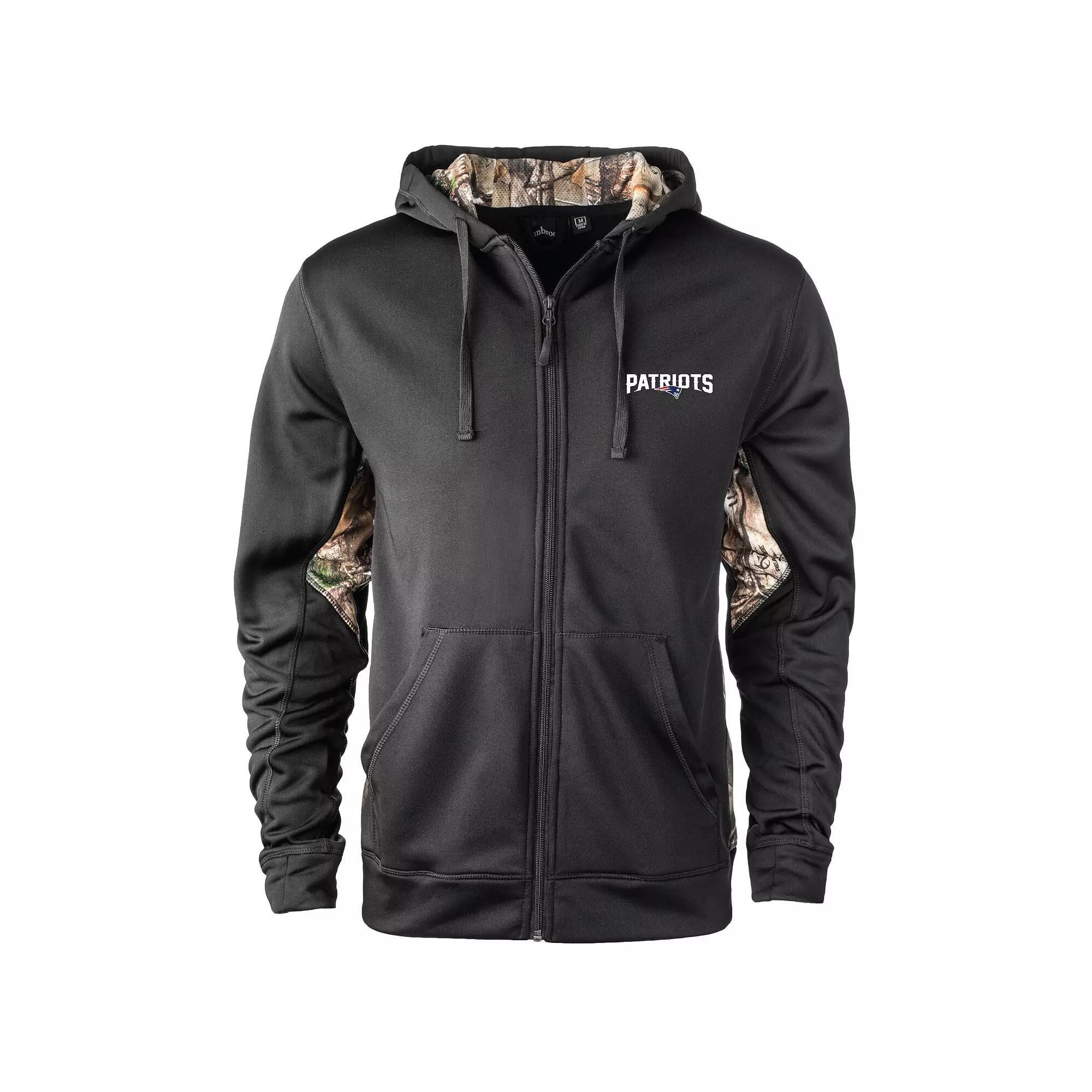Men's Dunbrooke Black/Realtree Camo New England Patriots Decoy Tech Fleece Full-Zip Hoodie, Size: 5XL Product Image