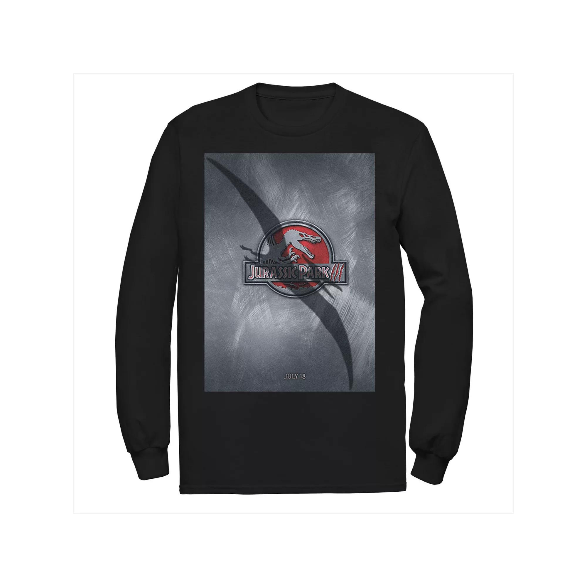 Men's Jurassic Park 3 Movie Poster Pterodactyl Tee, Size: Large, Black Product Image