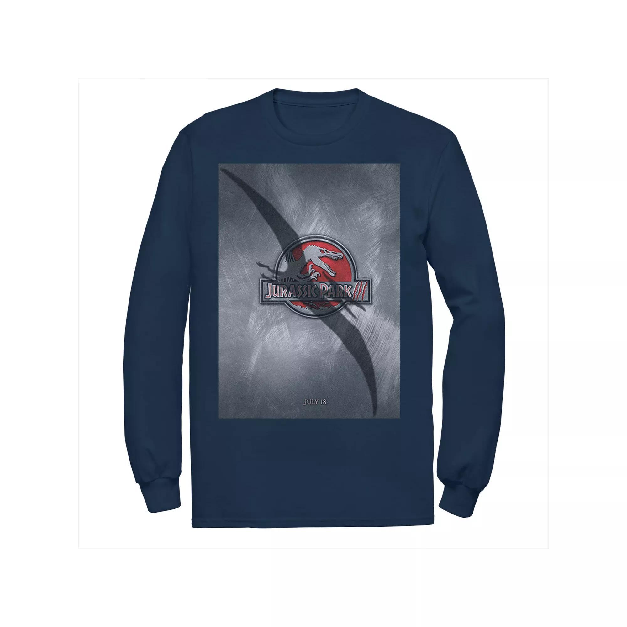 Men's Jurassic Park 3 Movie Poster Pterodactyl Tee, Size: Large, Black Product Image