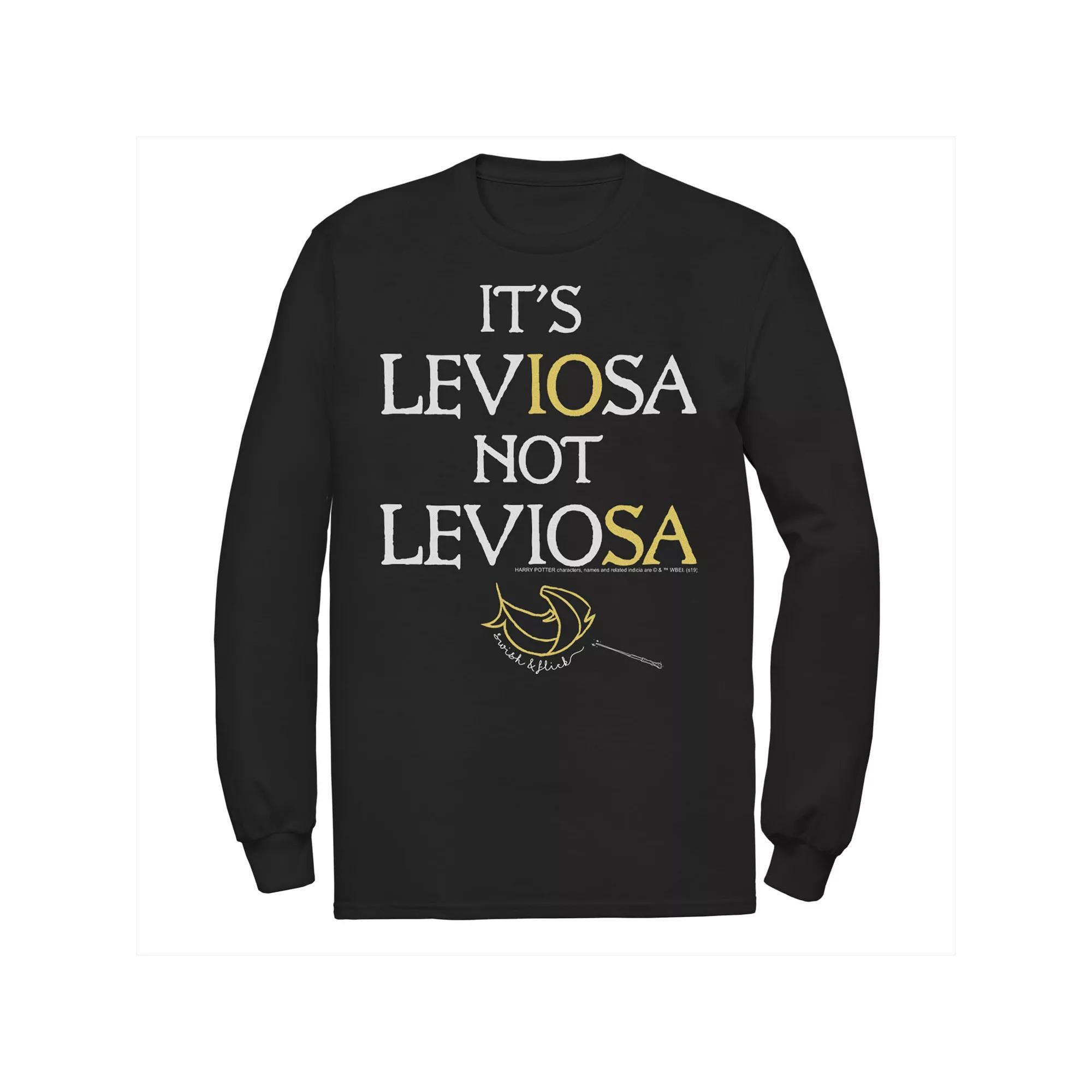 Men's Harry Potter It's Leviosa Not Leviosa Tee, Size: Small, Black Product Image