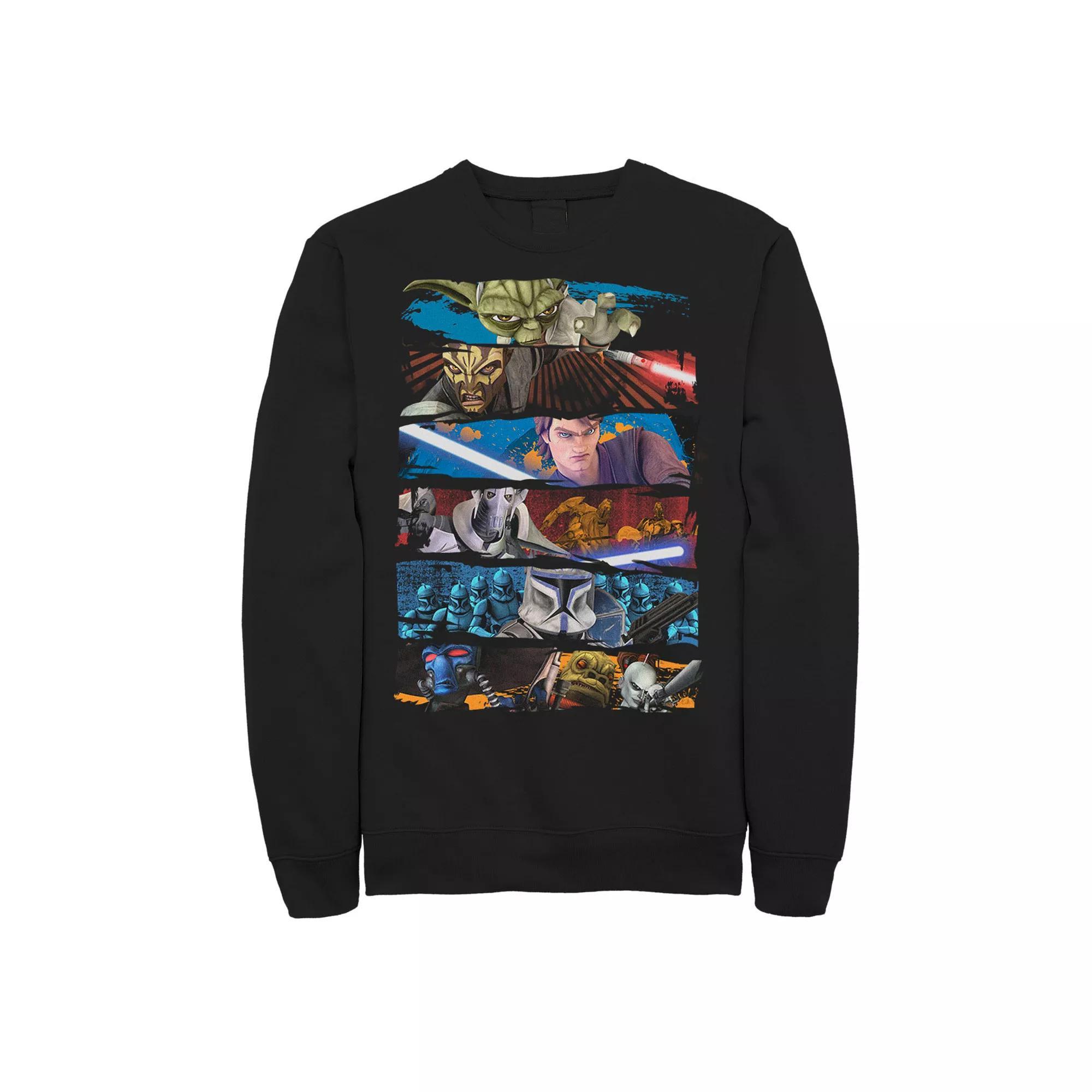 Men's Jurassic Park Abstract Color Logo Sweatshirt, Size: Medium, Blue Product Image