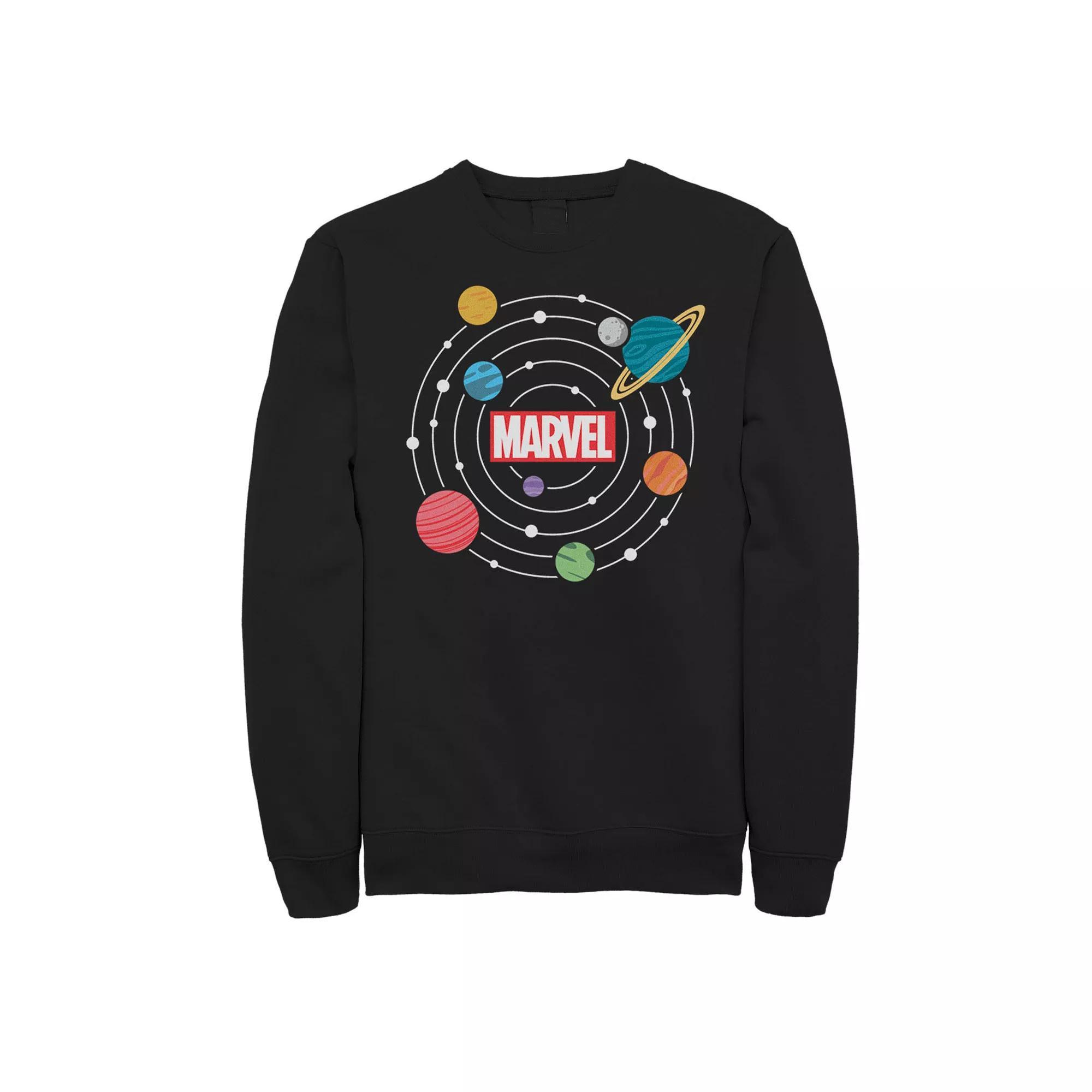 Disney's Villains Splatter Group Shot Men's Fleece Sweater, Size: 3XL, Black Product Image