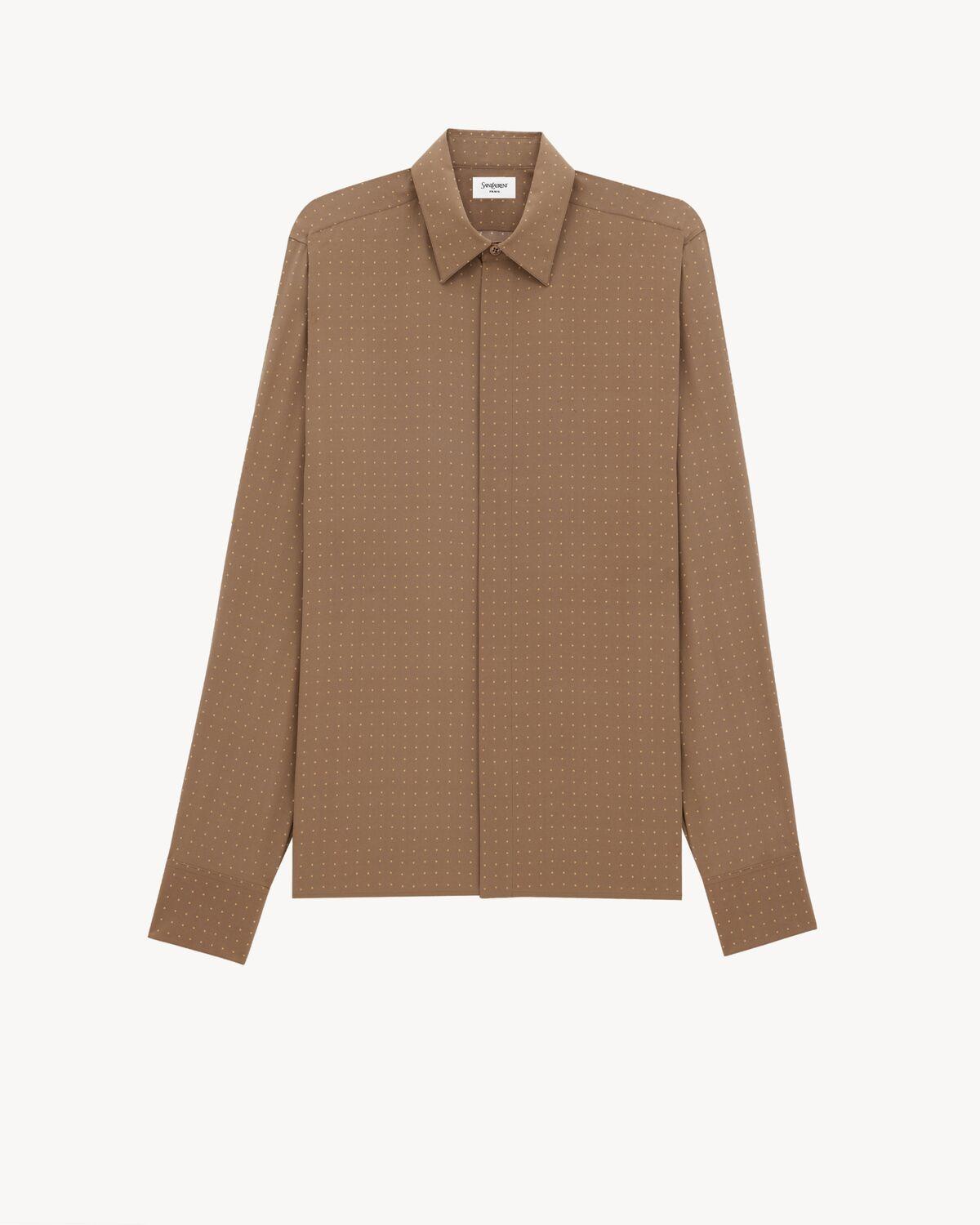 shirt in dotted silk crepe de chine Product Image