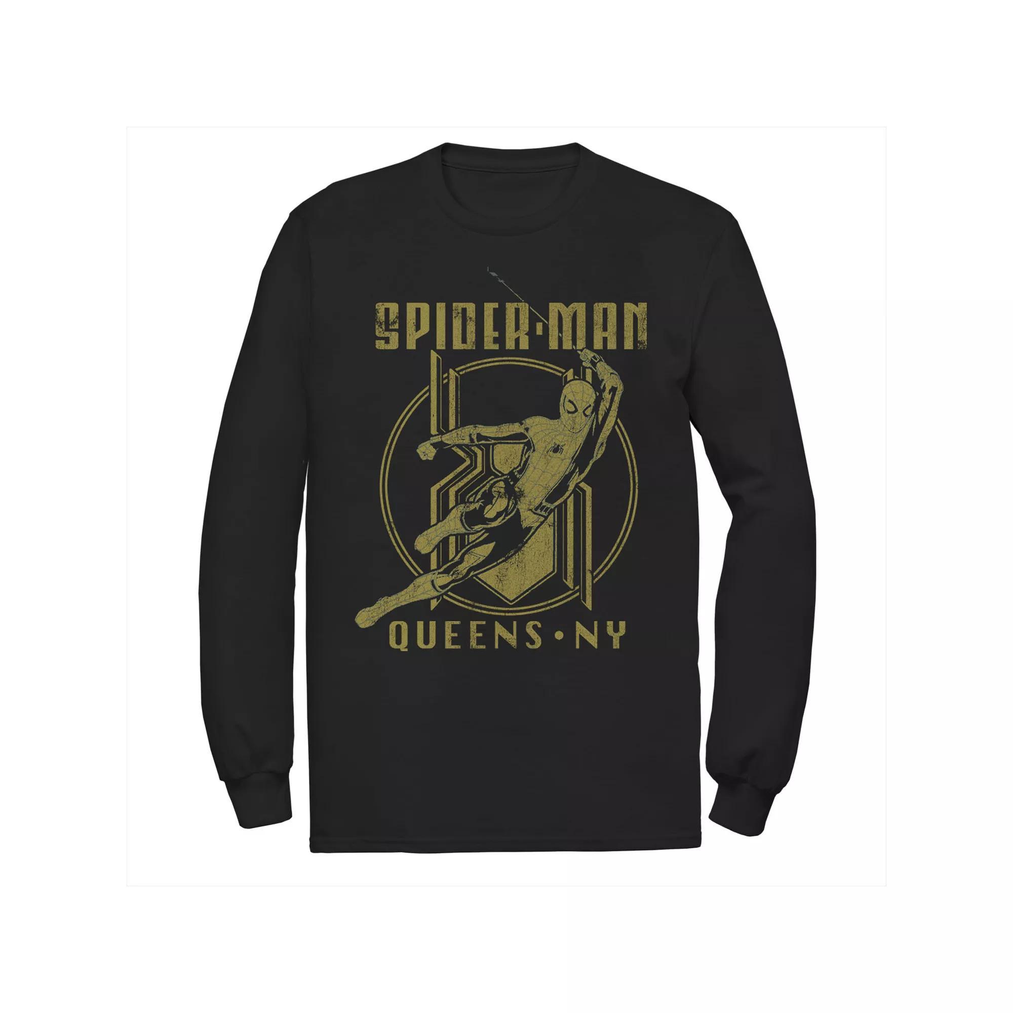 Men's The Legend Of Zelda Collegiate Style Logo Long Sleeve Tee, Size: Large Tall, Black Product Image