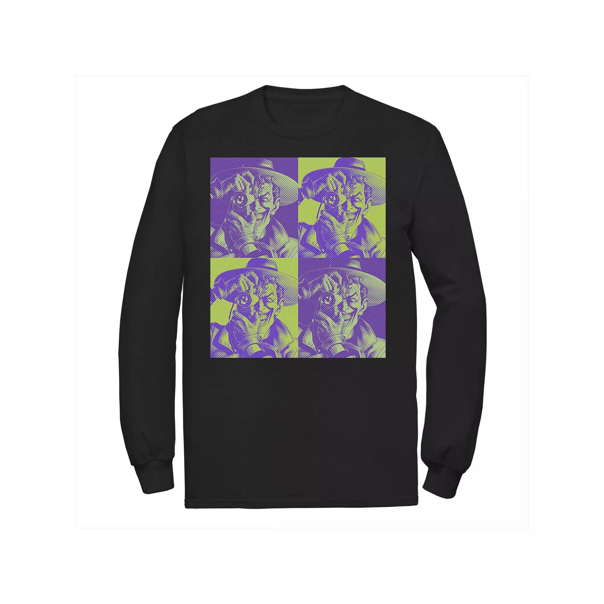 Men's DC Batman The Joker Halftone Popart Tee, Size: Large, Black Product Image