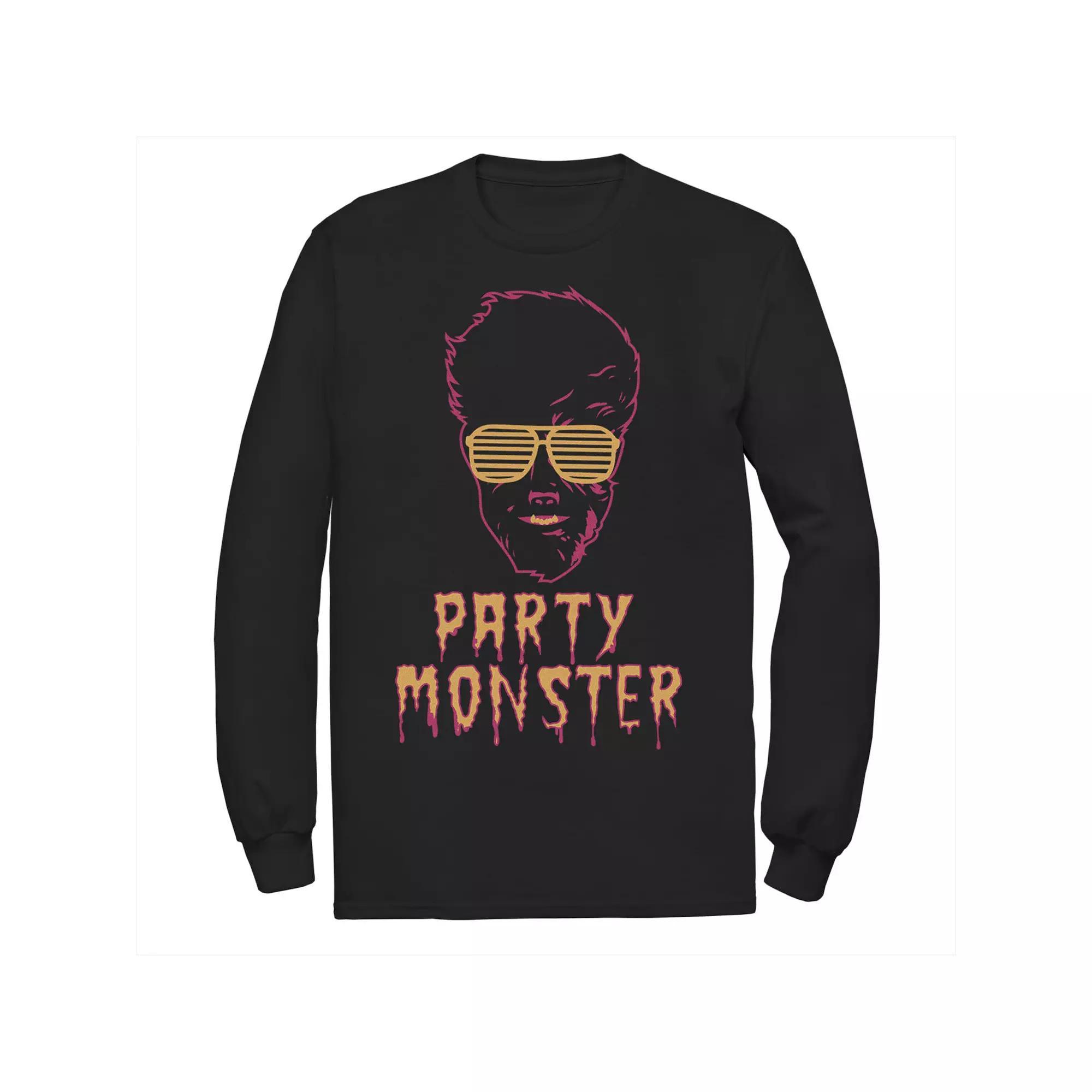Men's Universal Monsters The Wolfman Party Monster Tee, Size: Large, Black Product Image