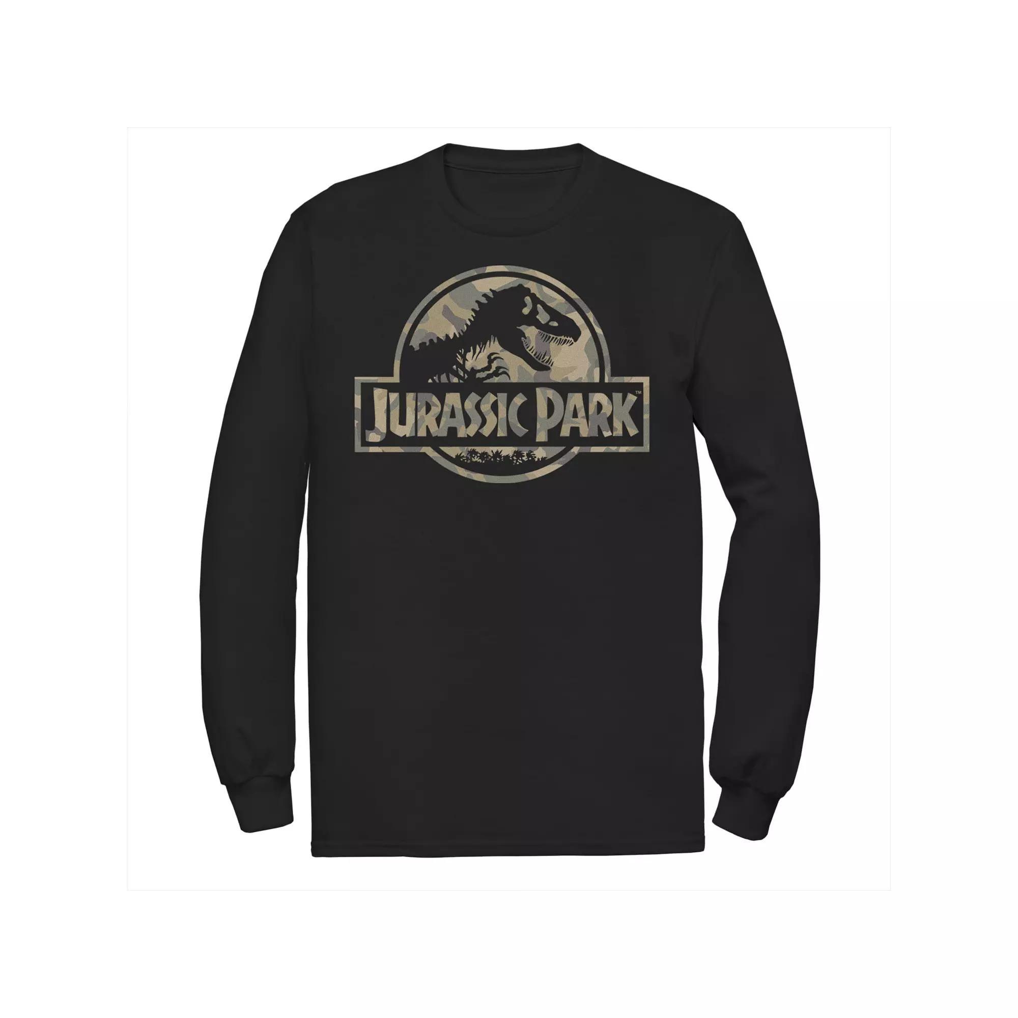 Mens Jurassic Park Sunset Circle Logo Outlined Tee, Mens Product Image