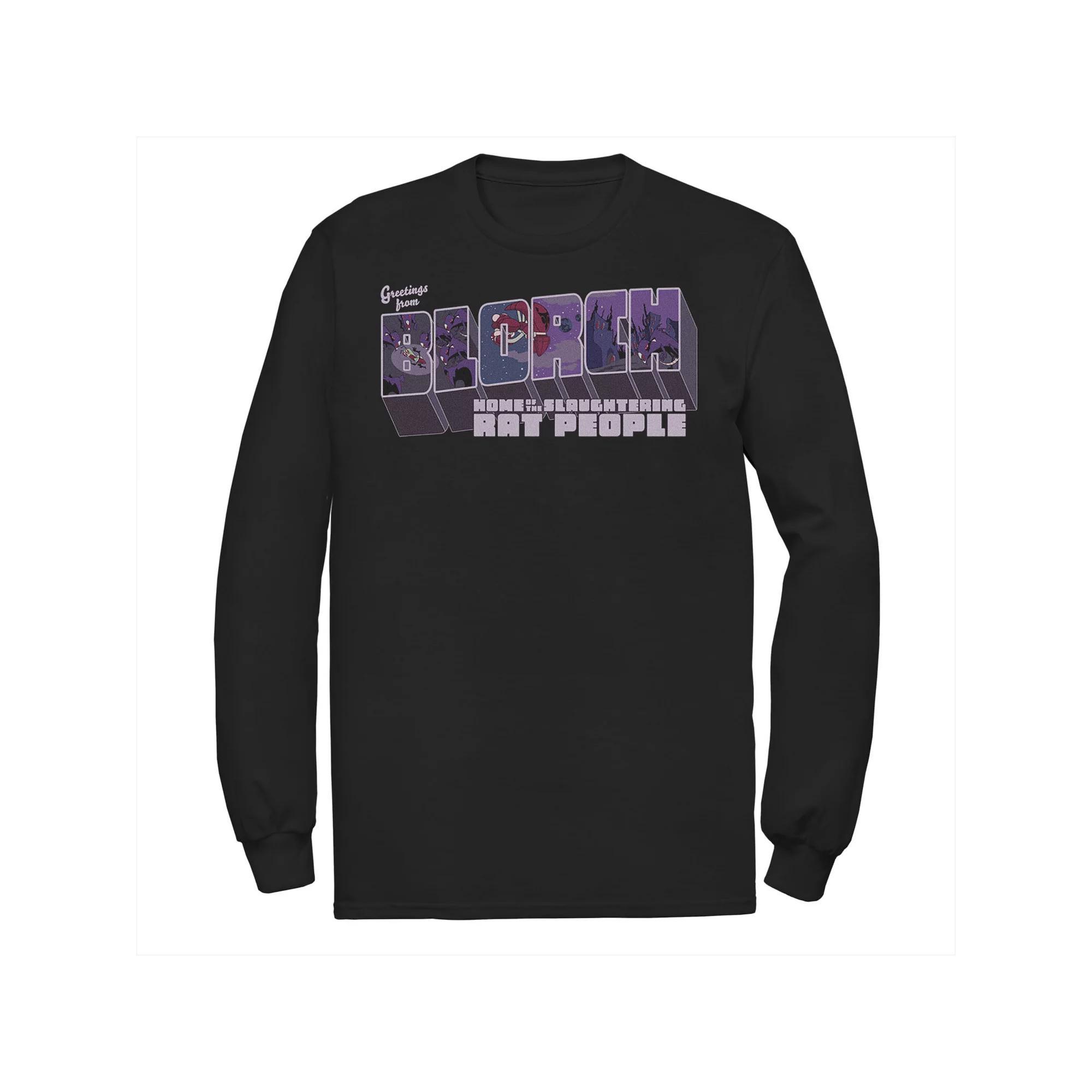 Disney's Mickey Mouse Big & Tall Mickey Mouse Club Badge Long Sleeve Graphic Tee, Men's, Size: Large Tall, Black Product Image