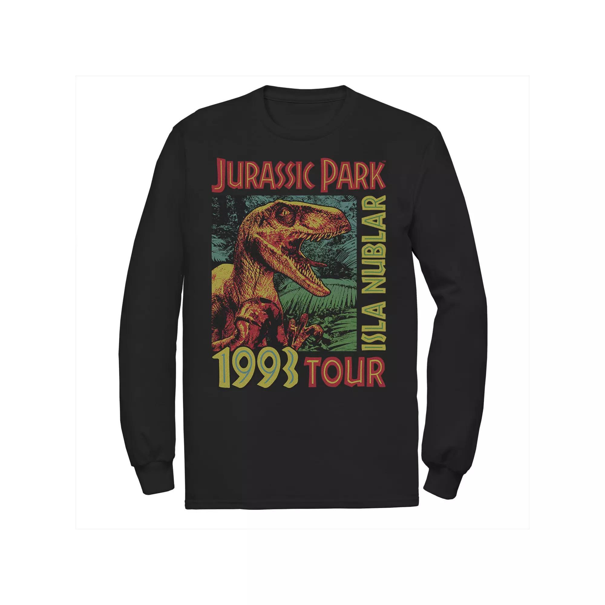 Men's Jurassic Park Isla Nublar 1993 Tour Poster Tee, Size: XXL, Blue Product Image