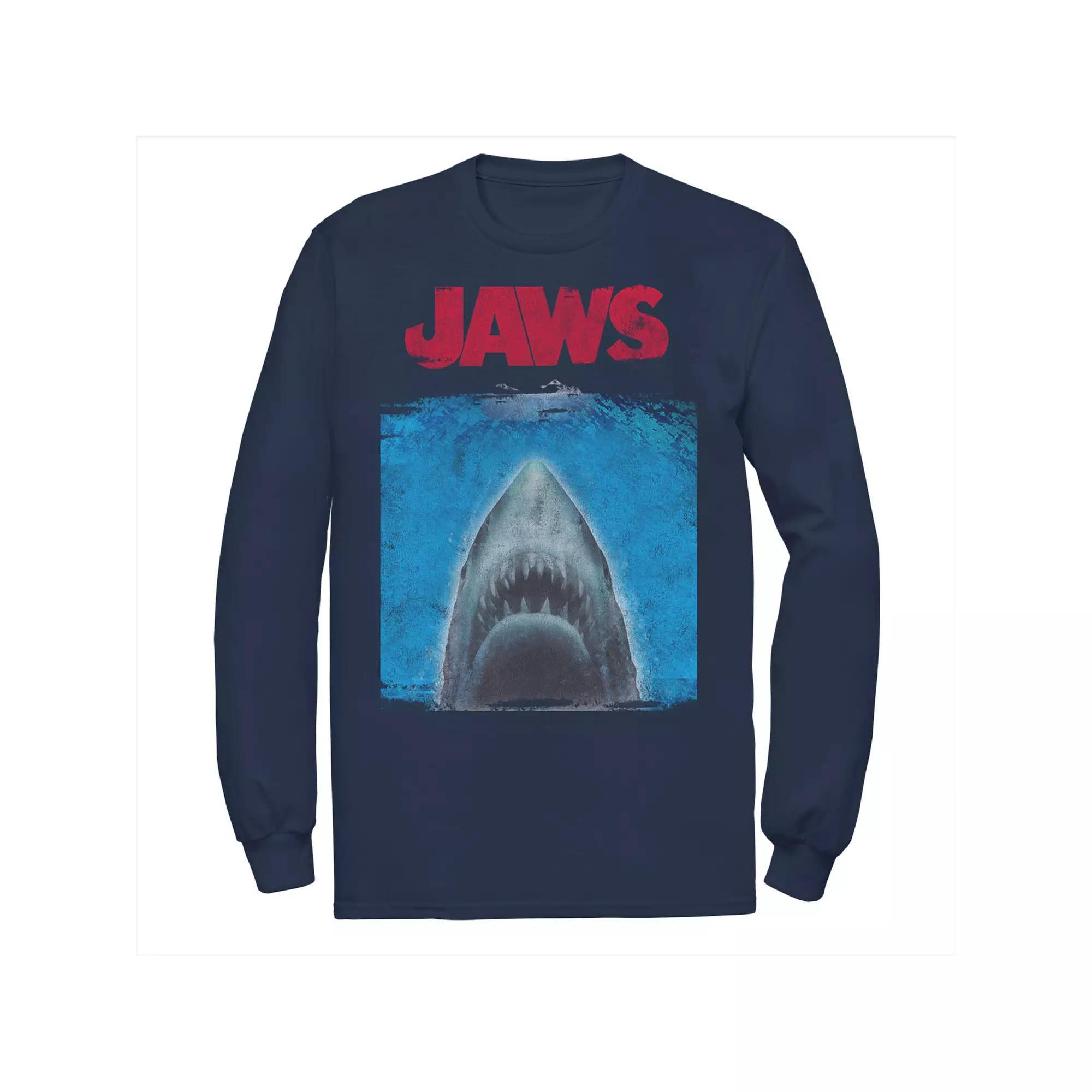 Men's Jaws Movie Poster Tee, Size: Medium, Athletic Grey Product Image