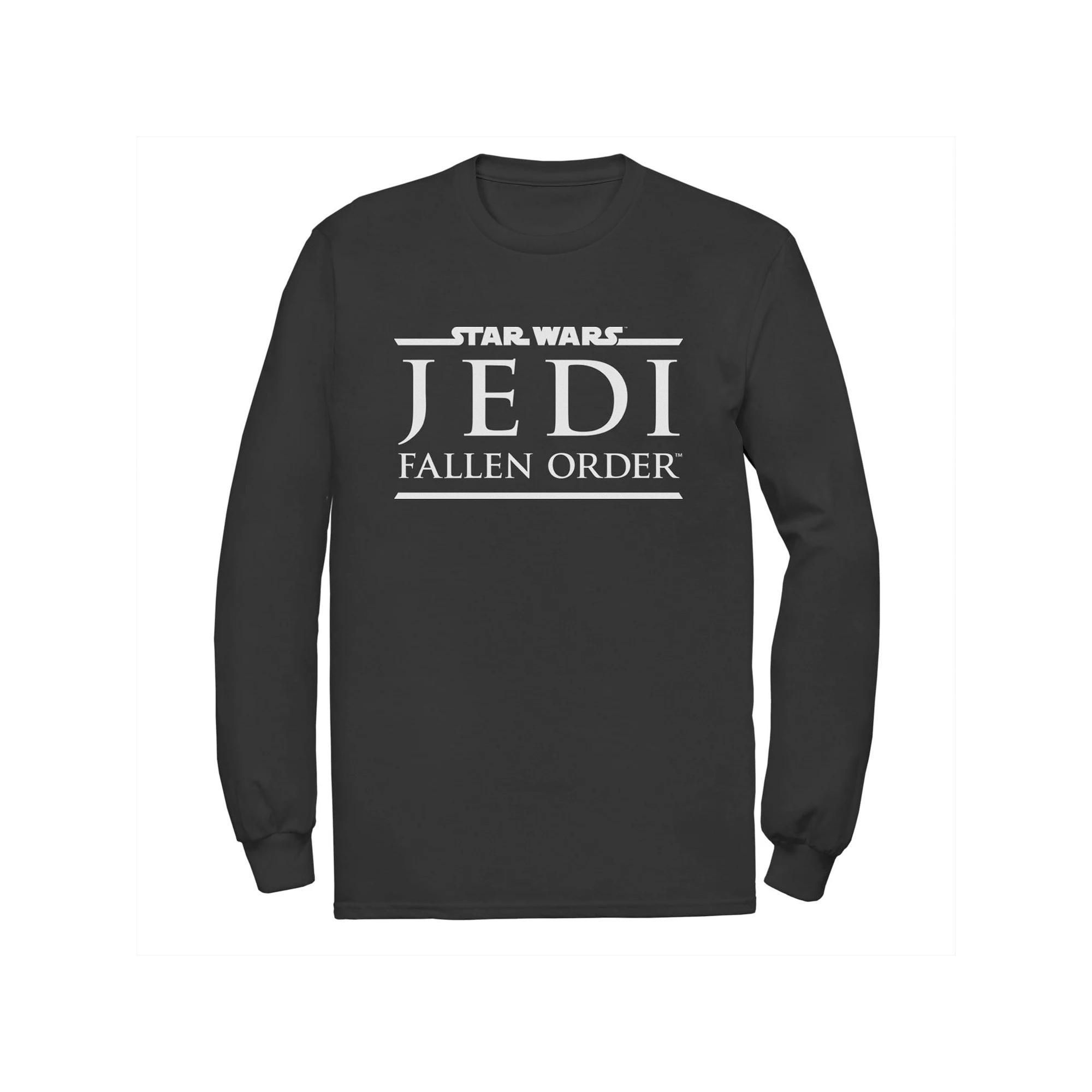 Men's Star Wars Yoda Best Uncle Cartoon Yoda Long Sleeve Graphic Tee, Size: 3XL, Blue Product Image