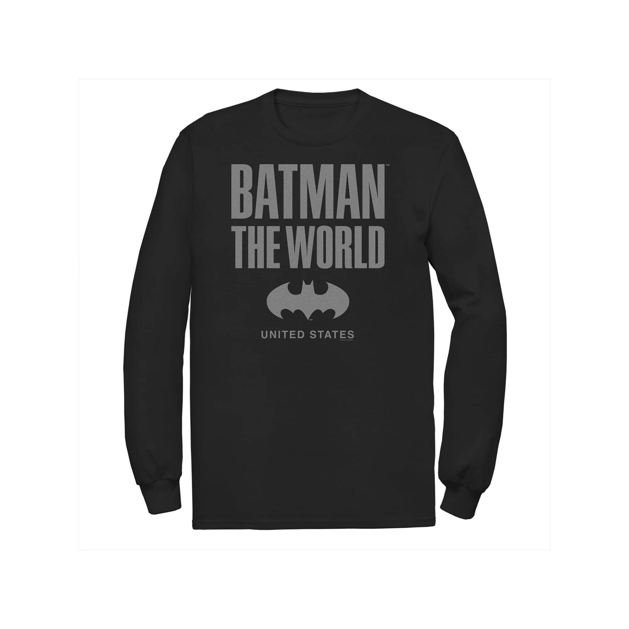 Men's Batman: Il Mondo Italy Icon Logo Tee, Boy's, Size: Large, Black Product Image