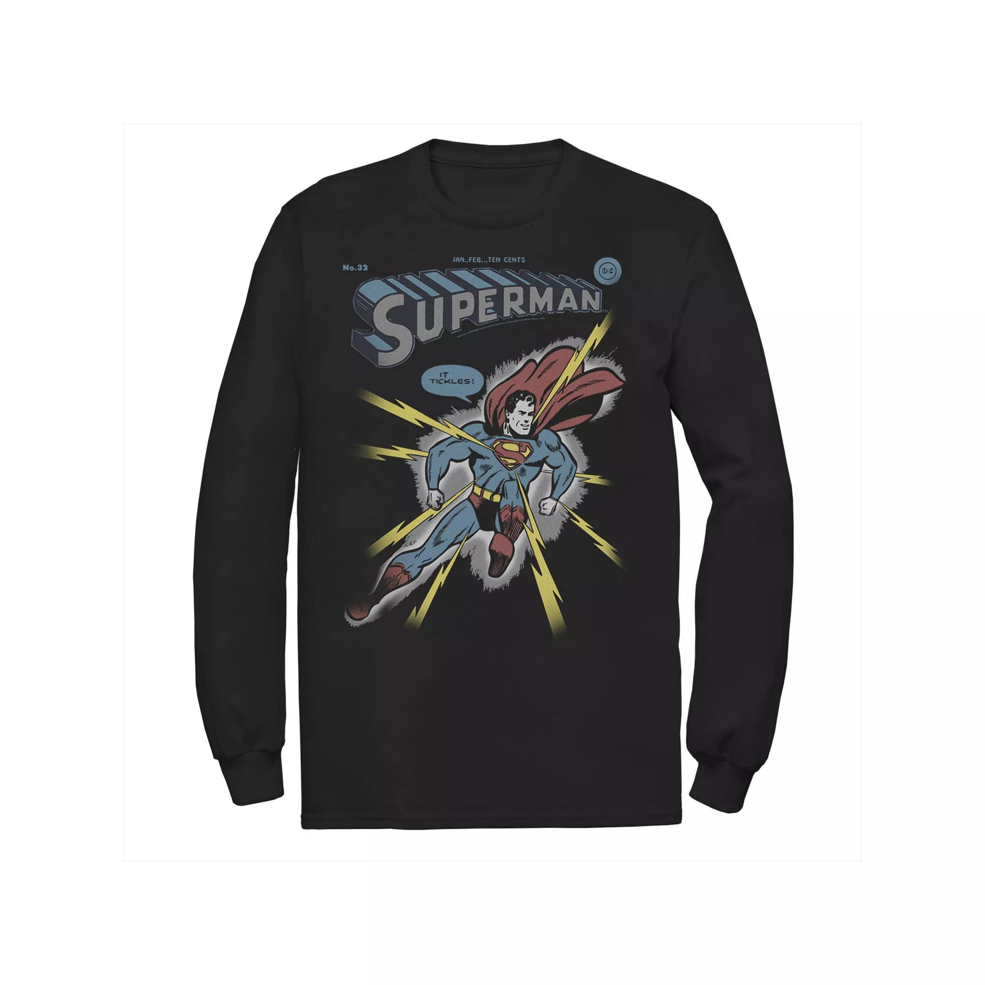 Men's DC Comics Superman Electrified Tee, Size: Large, Blue Product Image