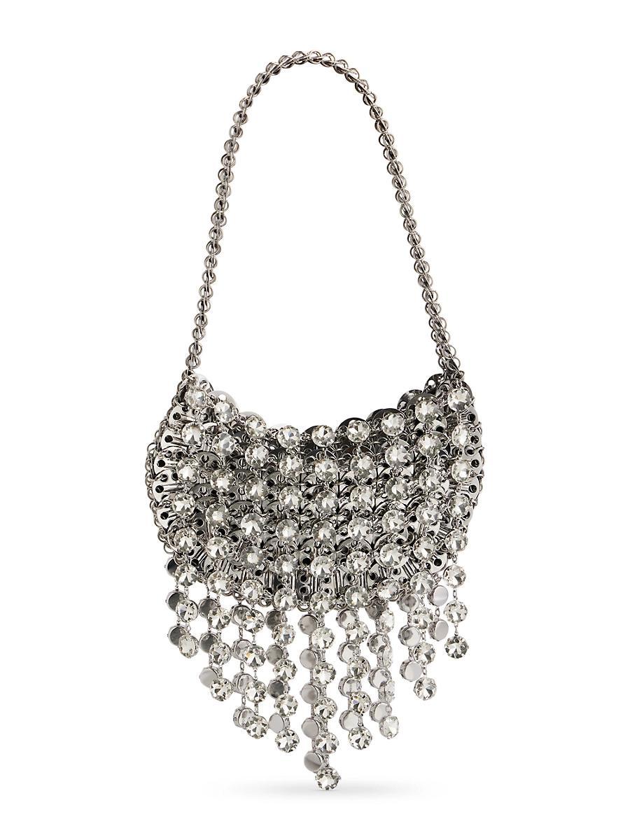 Womens Show Crystal-Embellished Fringed Shoulder Bag Product Image