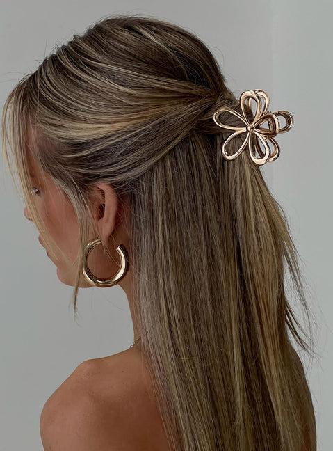 Beija Flower Hair Clip Gold Product Image