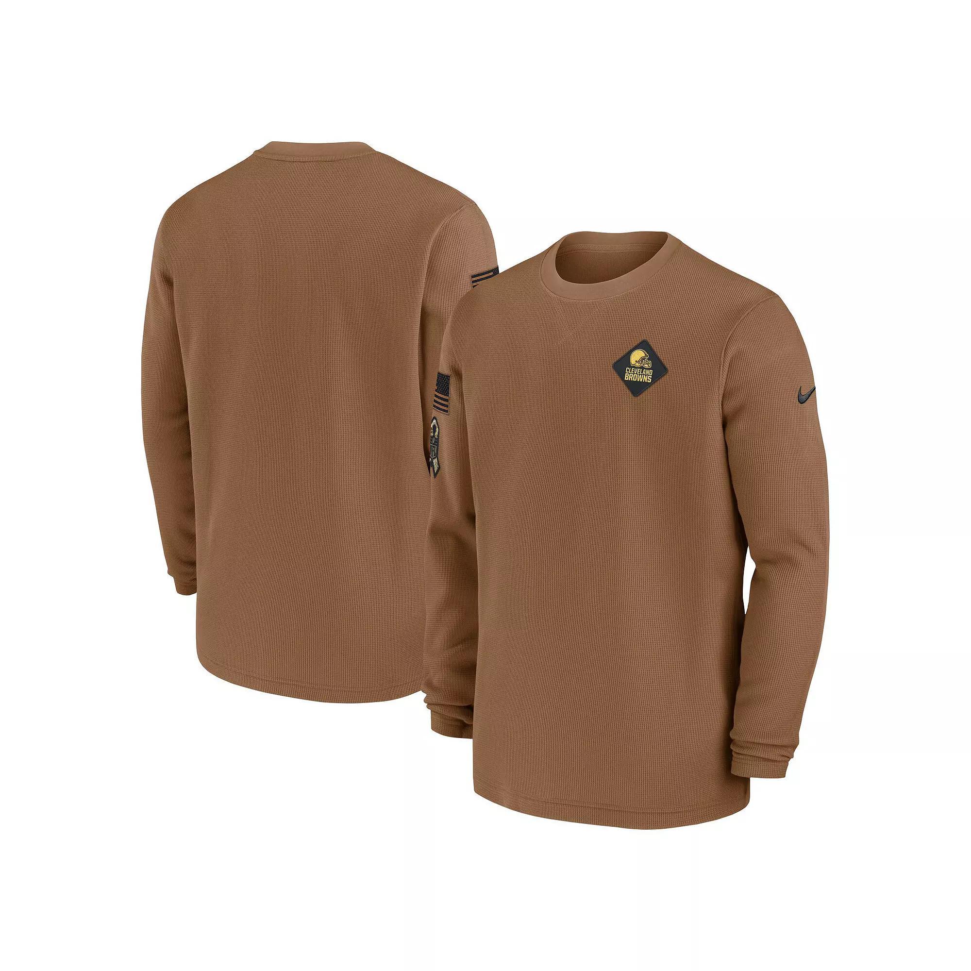 Men's Nike Brown Cleveland Browns Salute to Service Pullover Sweatshirt, Size: Medium Product Image