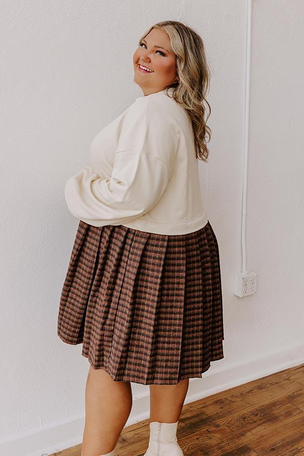 Pumpkin Patch Pretty Plaid Mini Dress Curves Product Image
