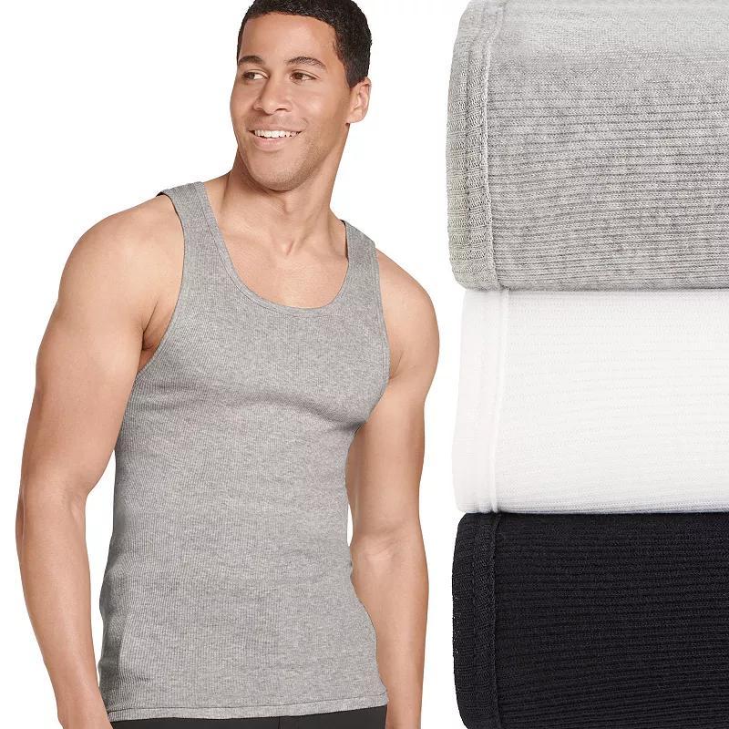 Big & Tall Jockey 3-pack Big Man Classic Tank Top A-Shirts, Mens Product Image