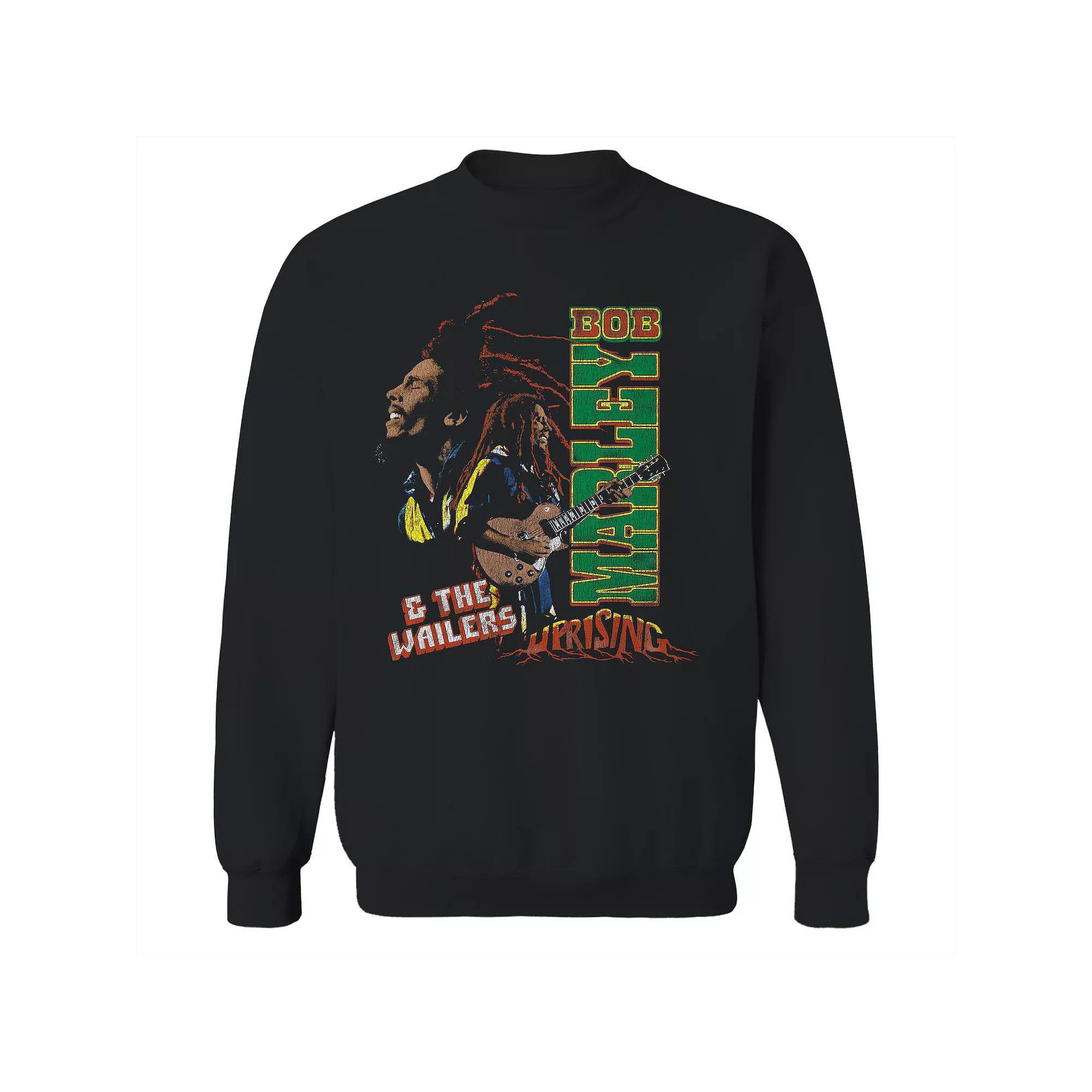 Junior's Bob Marley Uprising Smoking Graphic Fleece Sweatshirt, Women's, Size: Small, Black Product Image